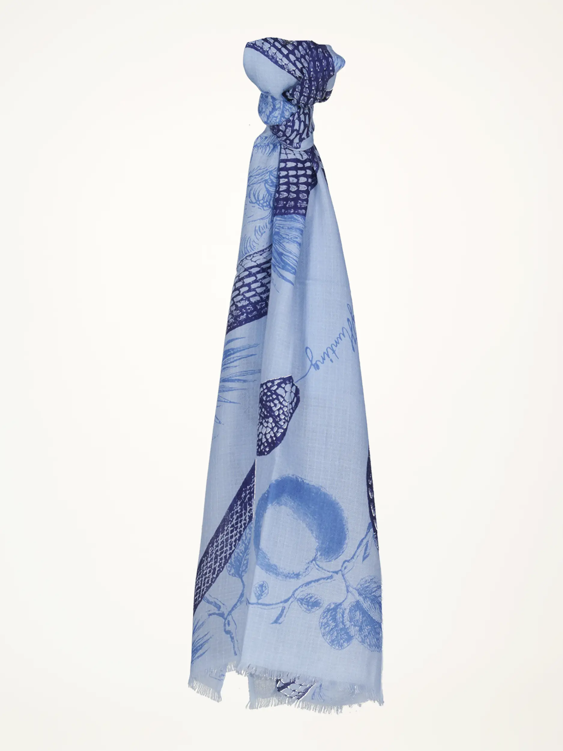 Kaschmirschal 'Square' - Artikelansicht - Farbe: Blau