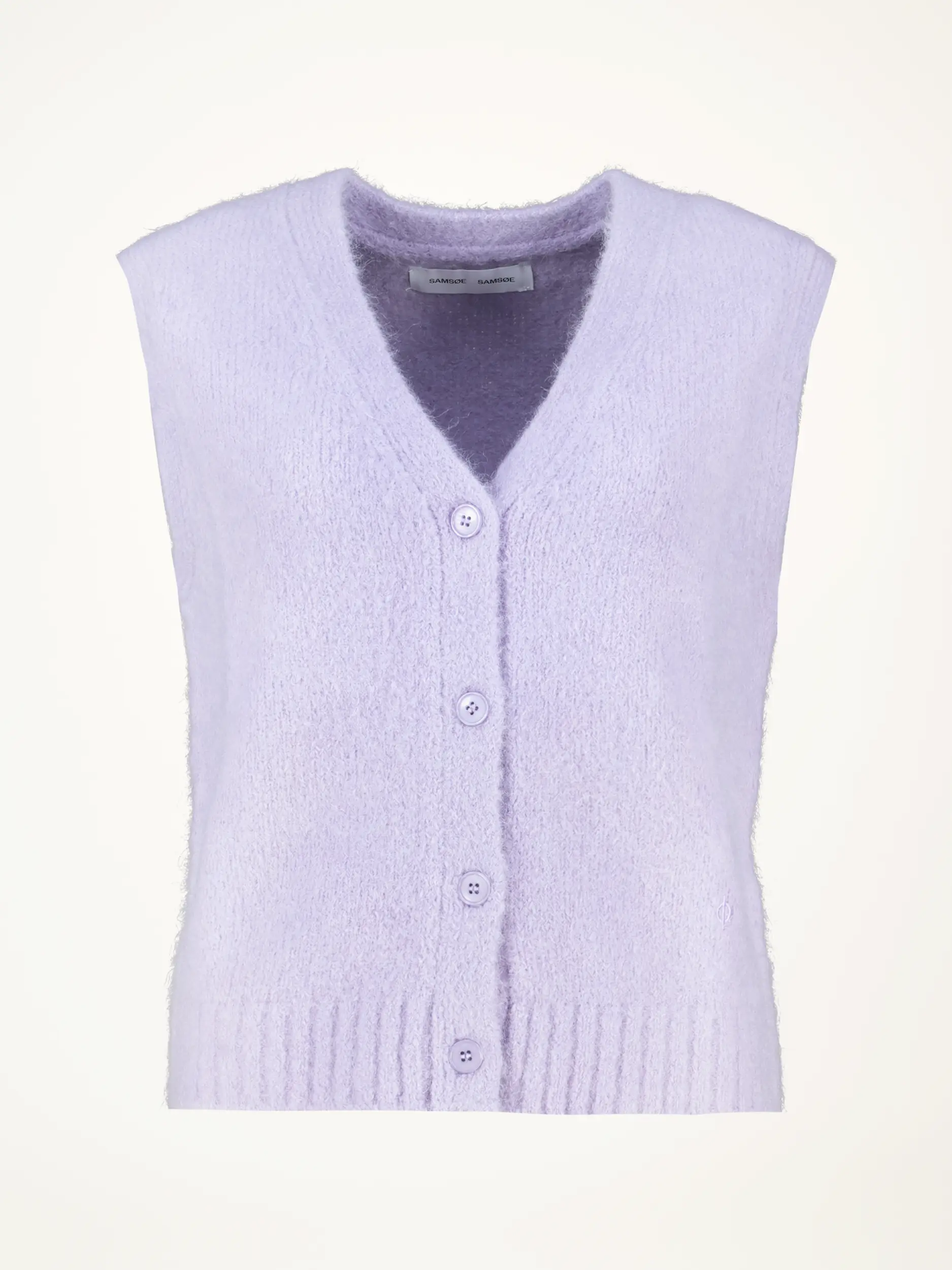 Strickweste 'Sajeanne' aus Alpaka Mix ärmellos - Artikelansicht - Farbe: Violett