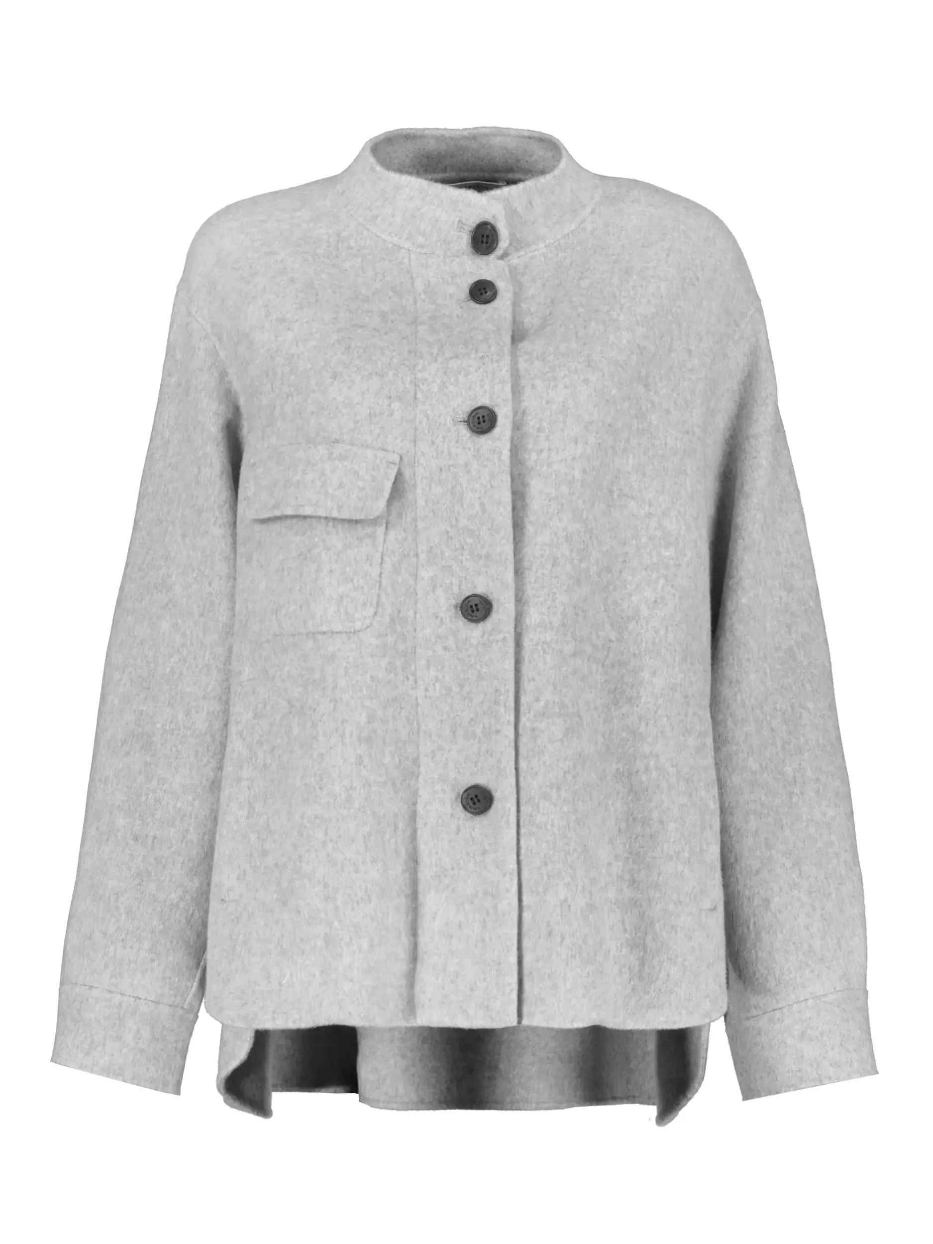 Wolljacke 'Goldie' - Artikel Vorderseite - Farbe: Grau
