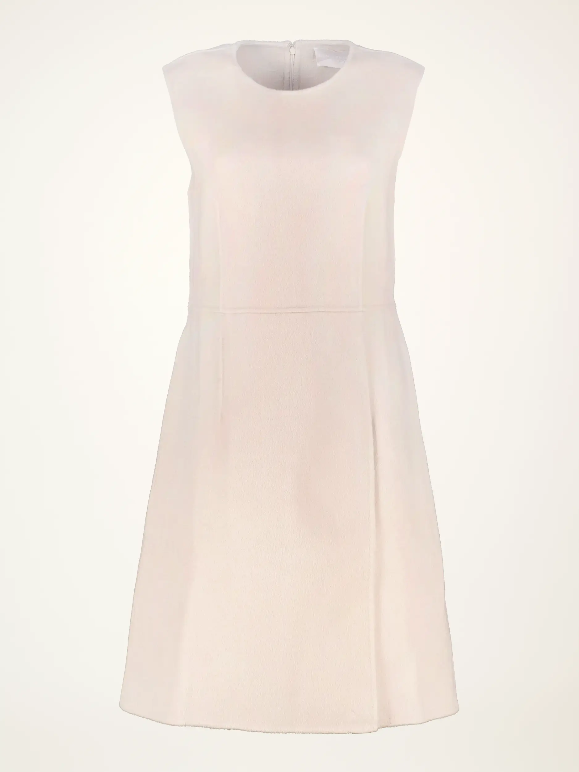 Midi Wollkleid 'Gila' ärmellos - Artikelansicht - Farbe: Beige