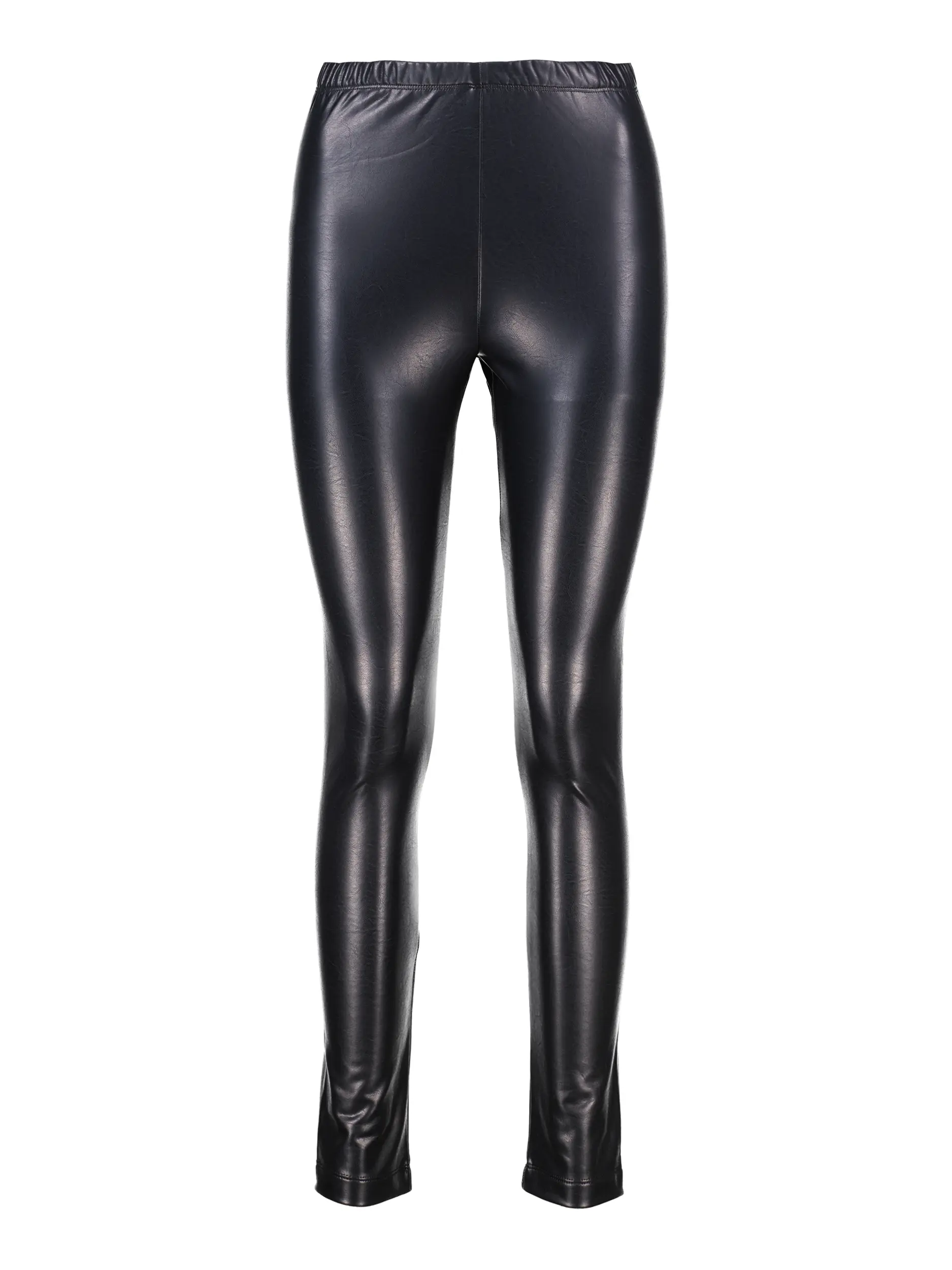 Leggings 'Yoko' aus veganem Leder - Artikel Vorderseite - Farbe: Schwarz