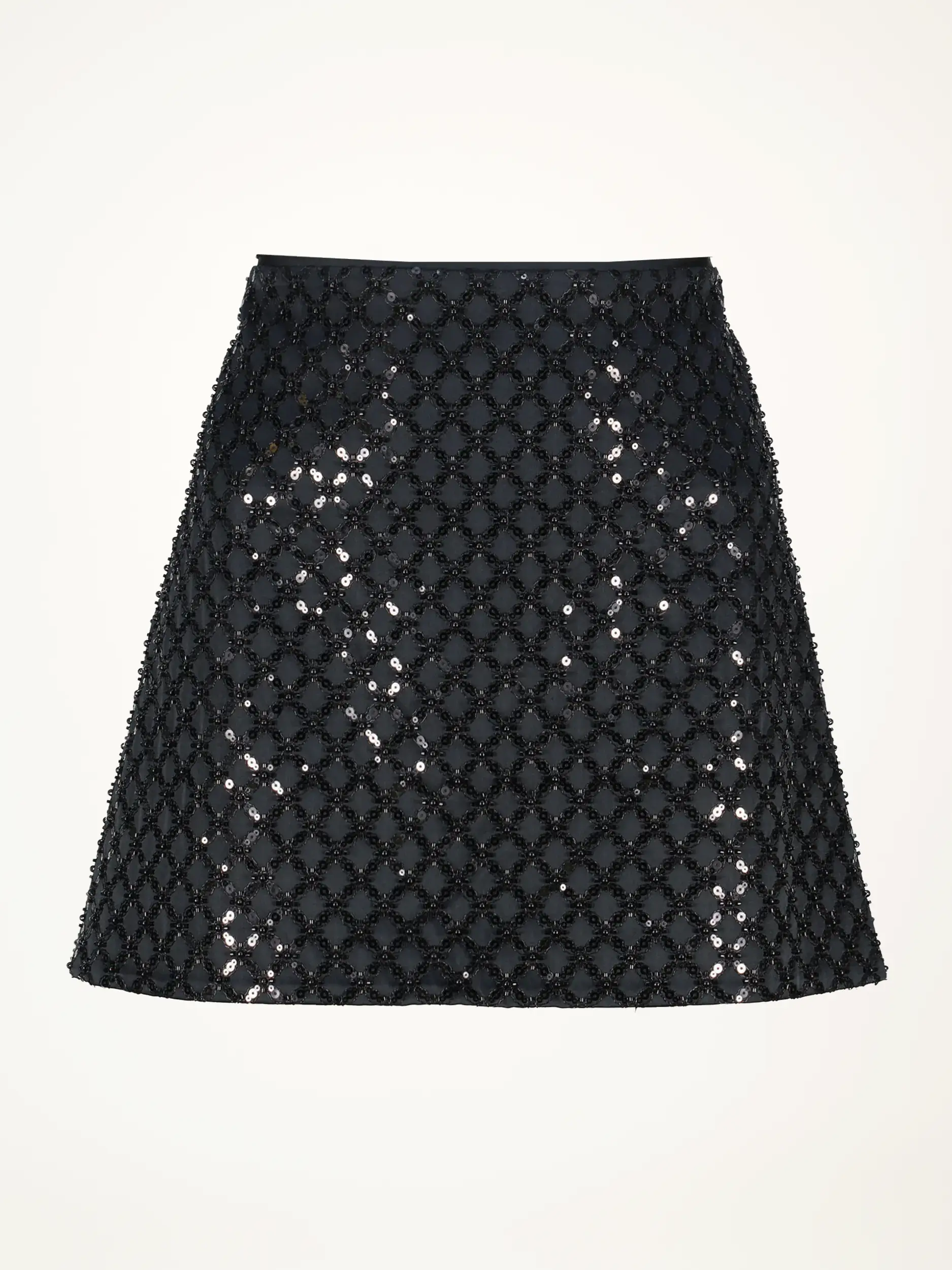 Mini Rock mit Pailletten - Artikelansicht - Farbe: Schwarz