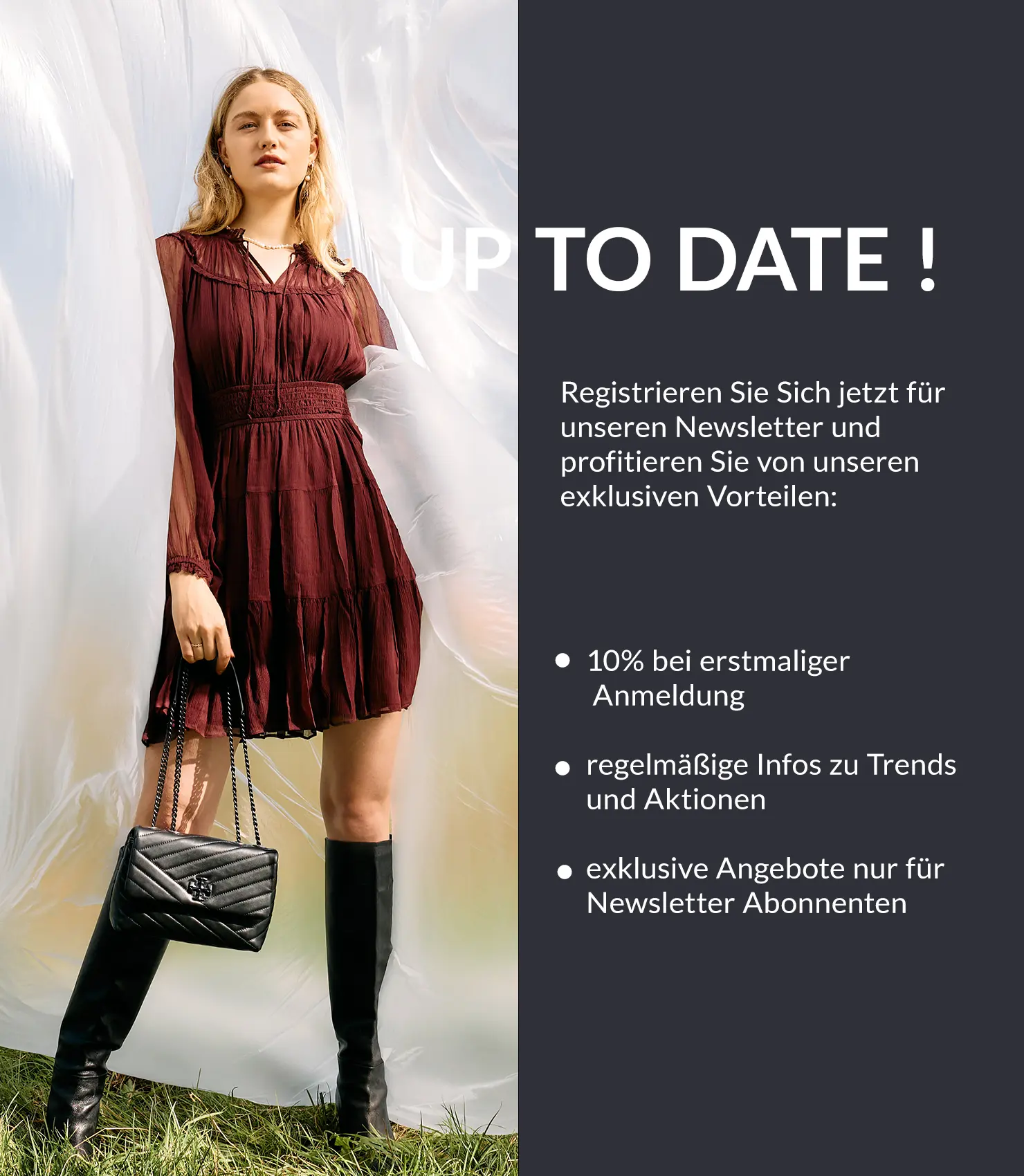 Sie erhalten bei erstmaliger Anmedung 10 % Ihrer nächsten Bestellung