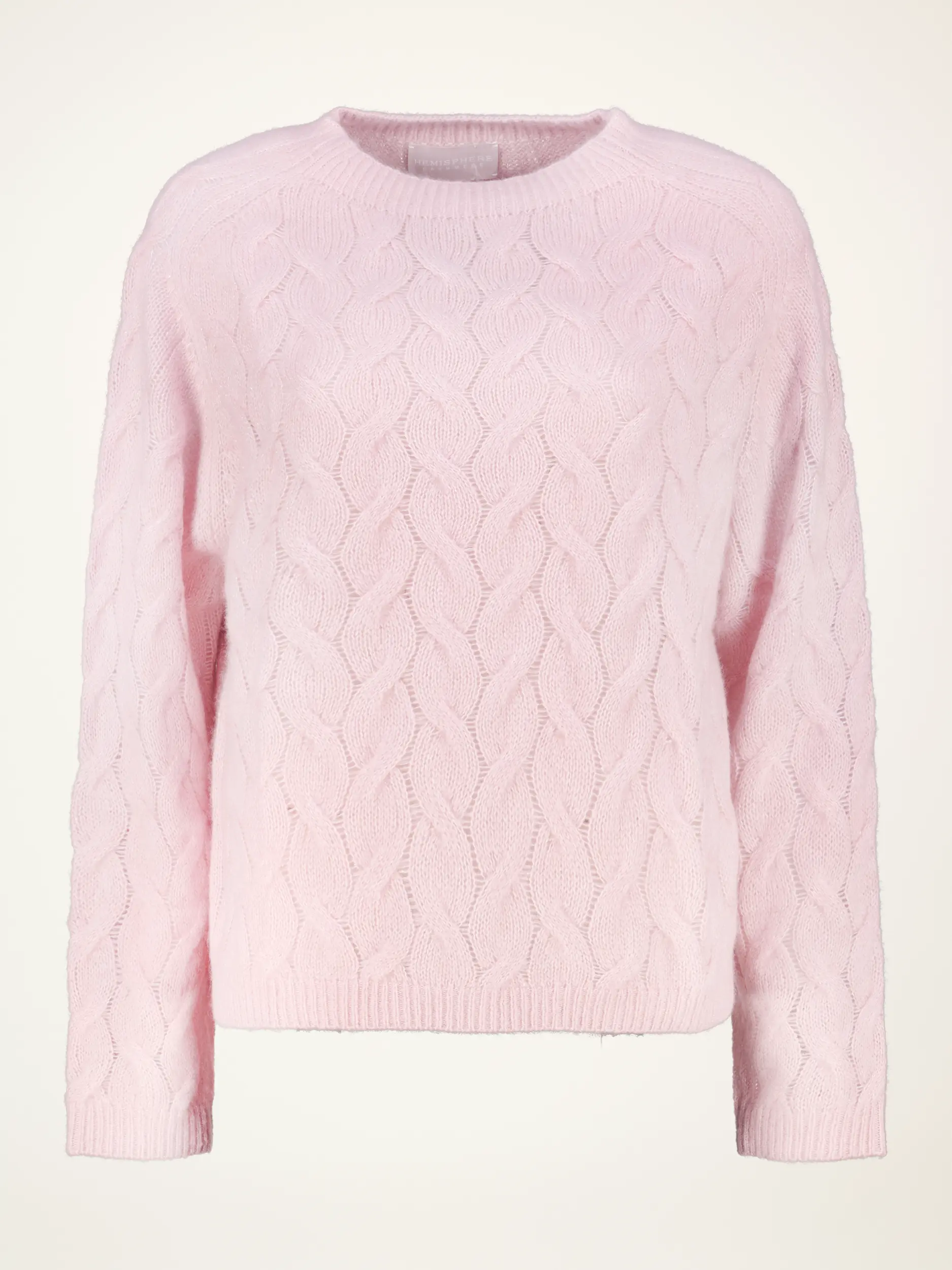 Pullover aus Kaschmir langarm - Artikelansicht - Farbe: Rosa&Pink