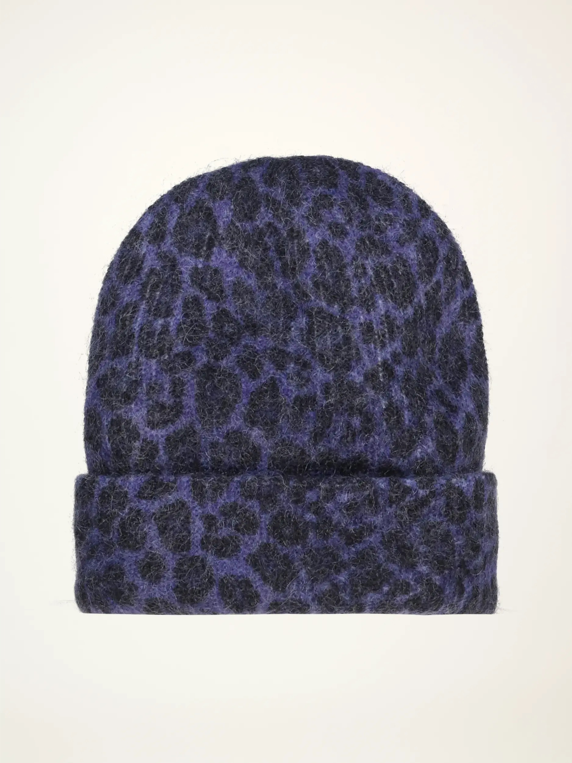 Mütze 'Blake' mit Leo-Print  - Artikelansicht - Farbe: Blau