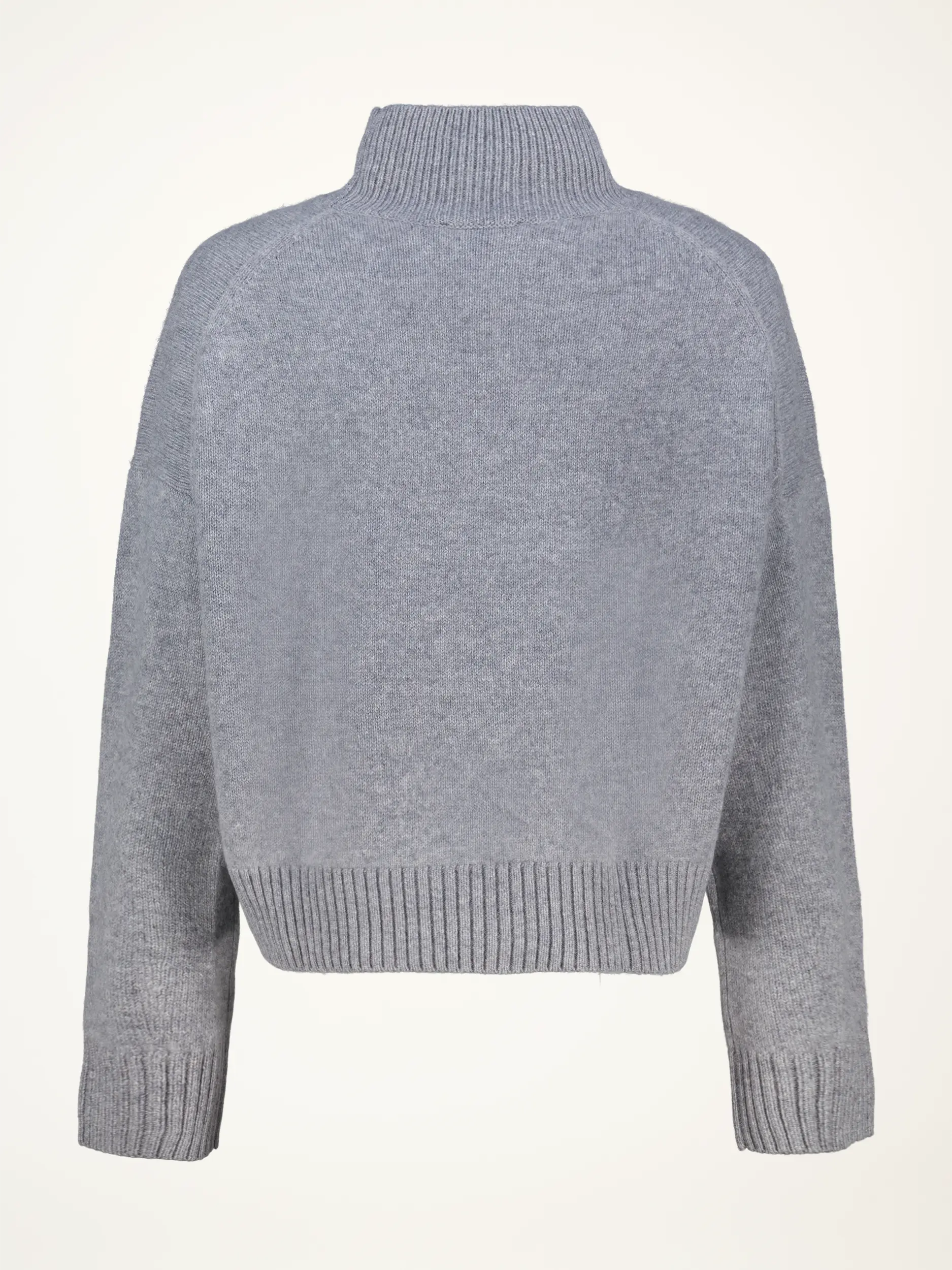 Pullover aus Kaschmir langarm - Artikel Rückseite - Farbe: Grau