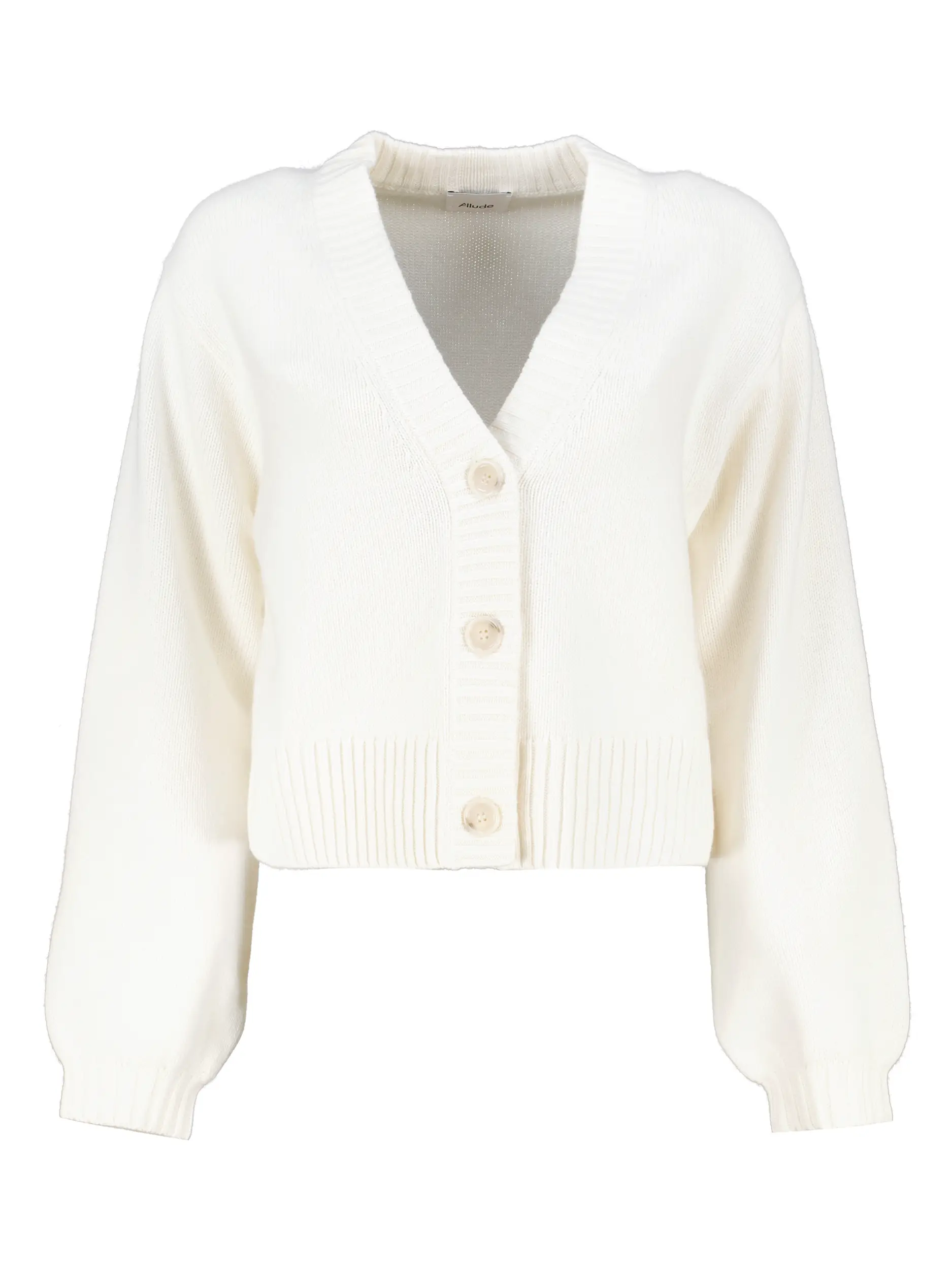 Strickjacke aus Kaschmir - Artikel Vorderseite - Farbe: Creme