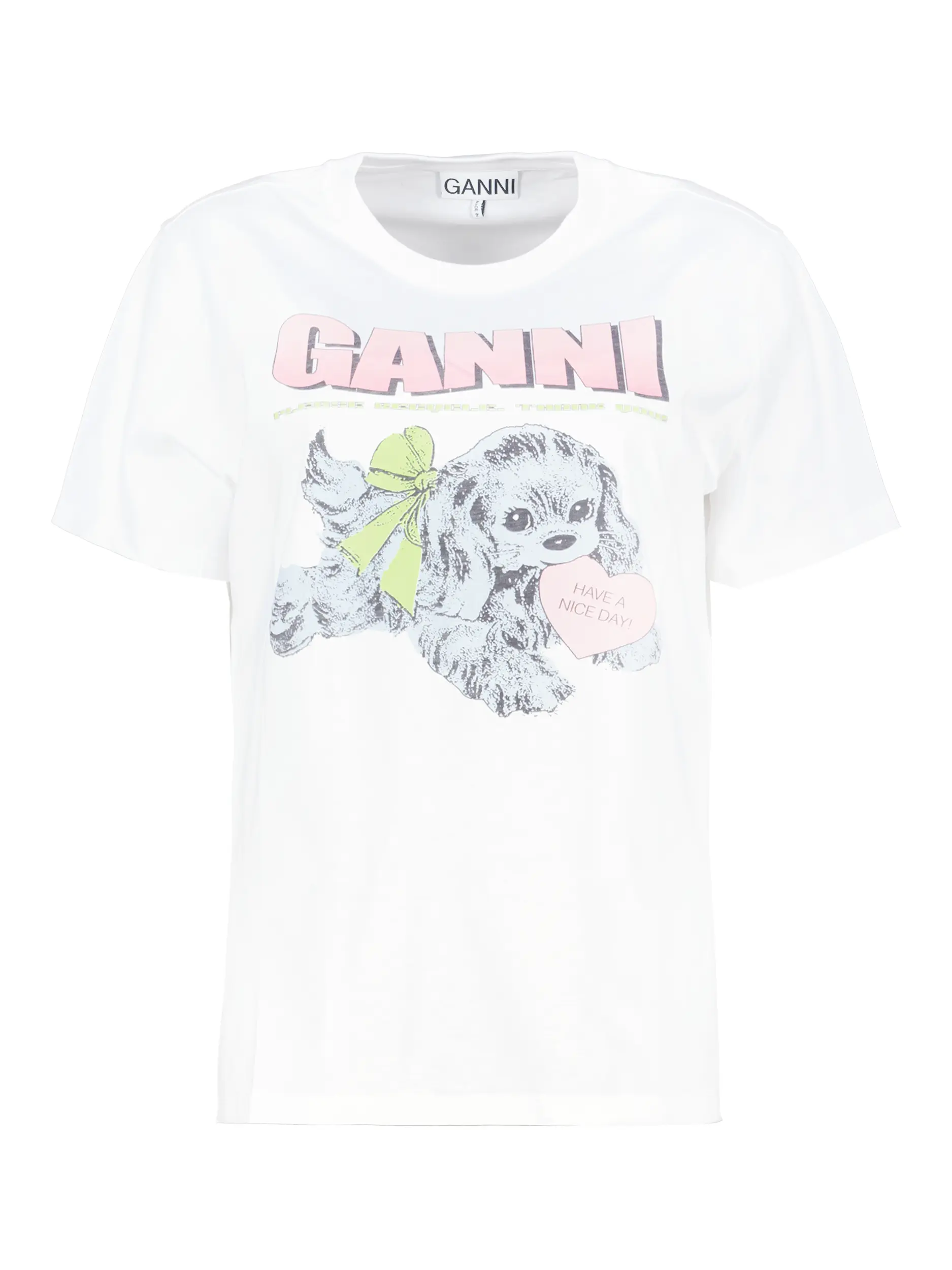 T-Shirt mit Logo-Print - Artikel Vorderseite - Farbe: Weiß