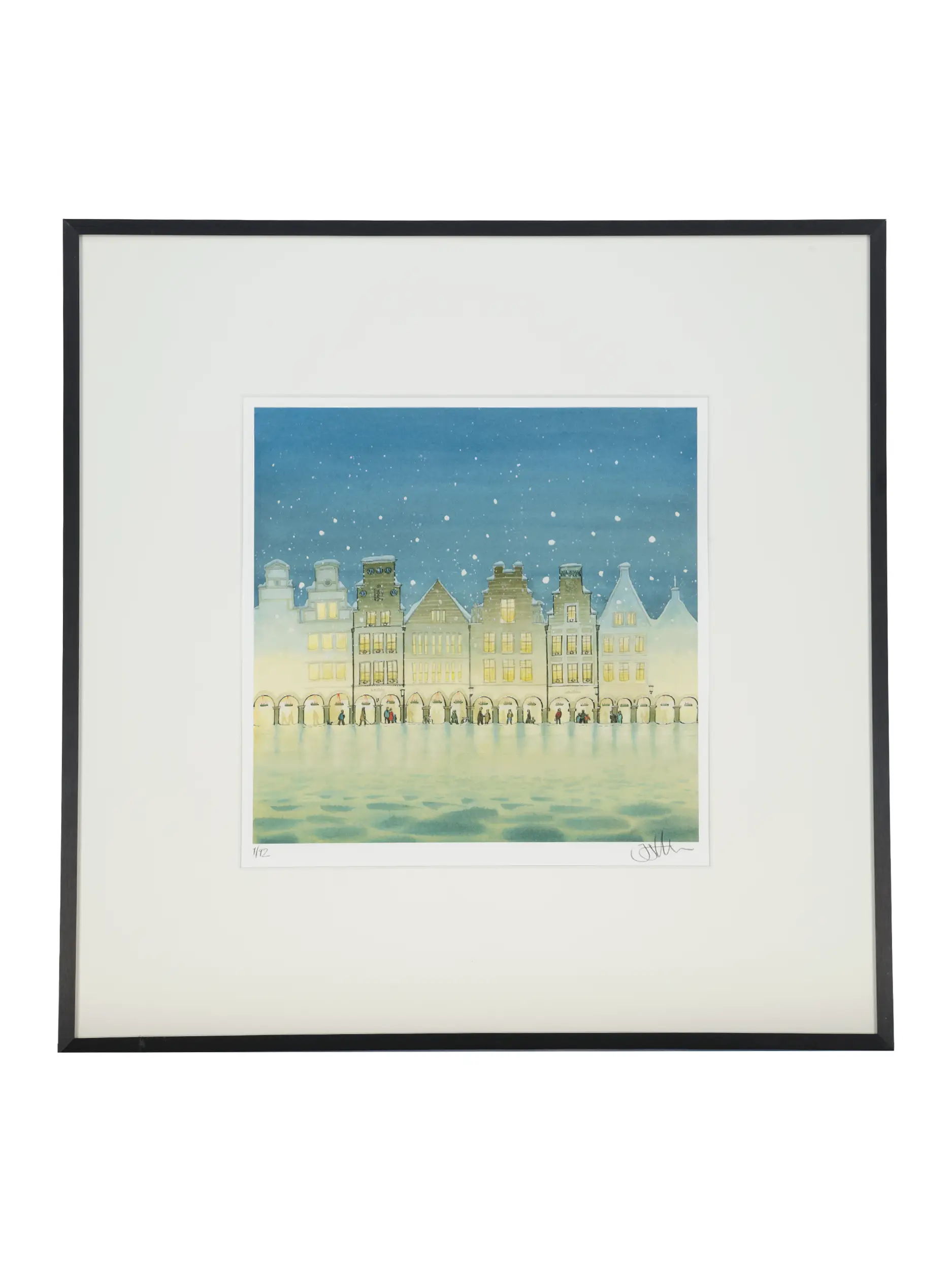 Kunstdruck 'Prinzipalmarkt Schnitzler-Edition' von Jörg Hartmann - Artikel Vorderseite - Farbe: Bunt/Multicolor