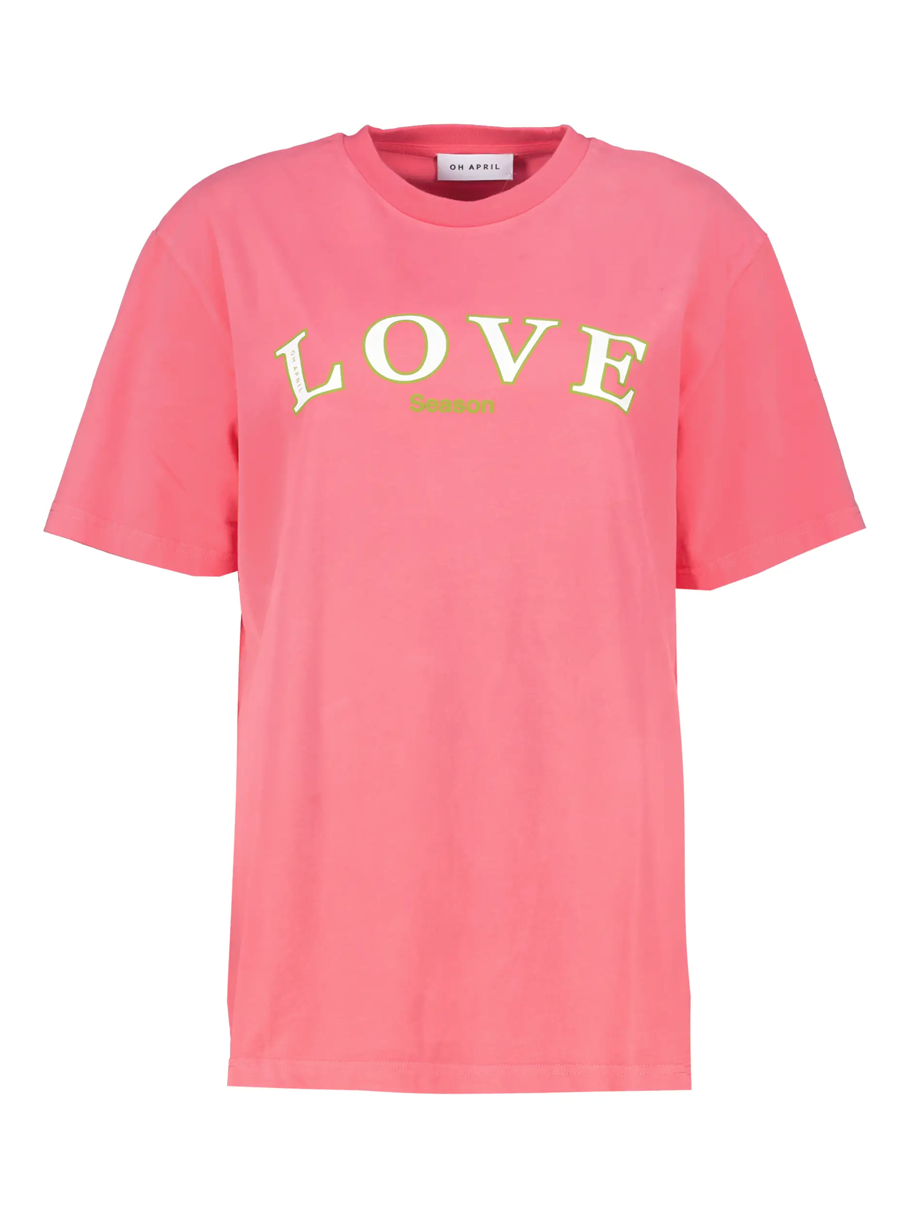 T-Shirt 'Love' - Artikel Vorderseite - Farbe: Rosa&Pink