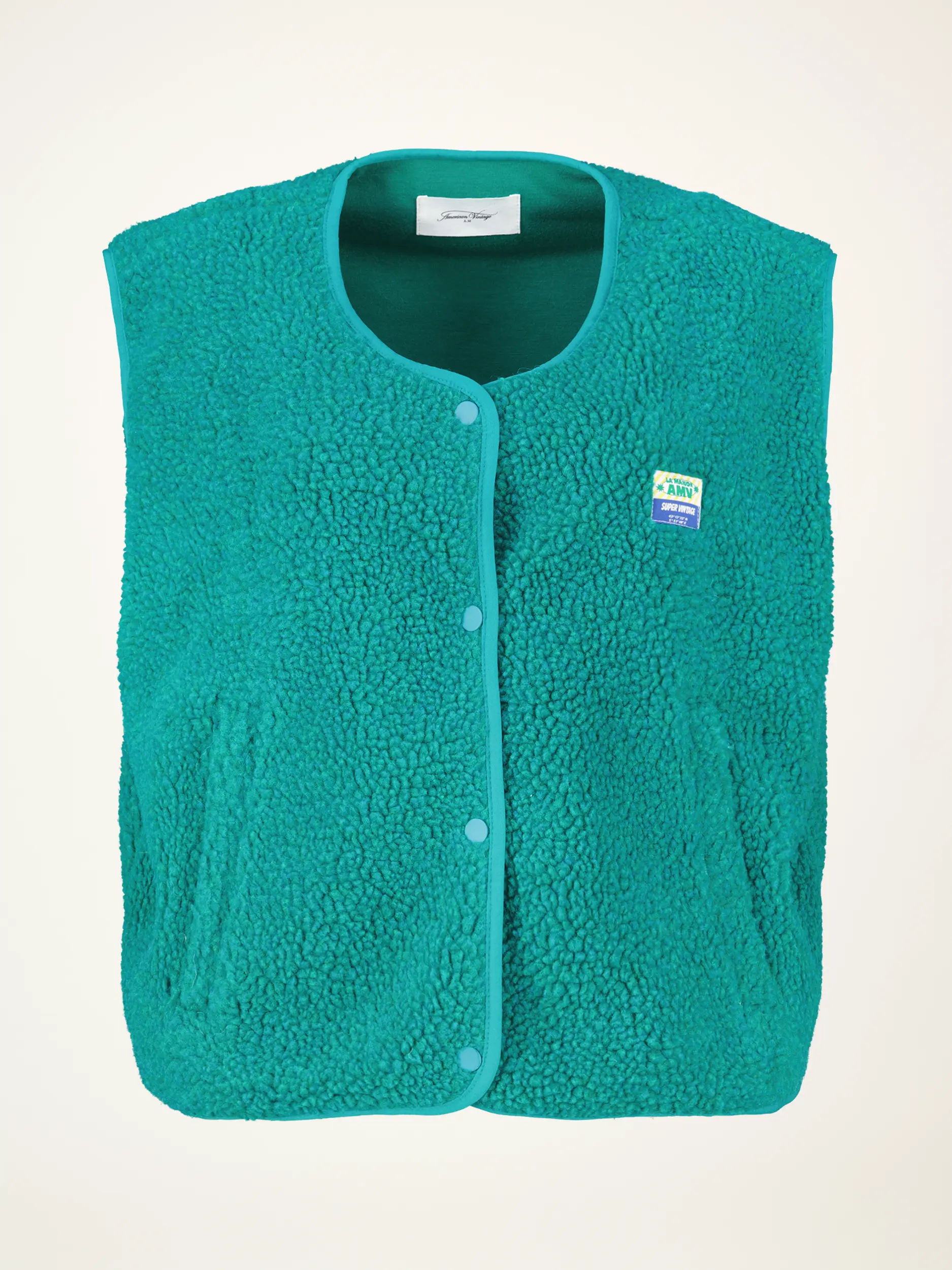 Oversized Weste - Artikelansicht - Farbe: Grün Oversized Weste - Artikelansicht - Farbe: Grün