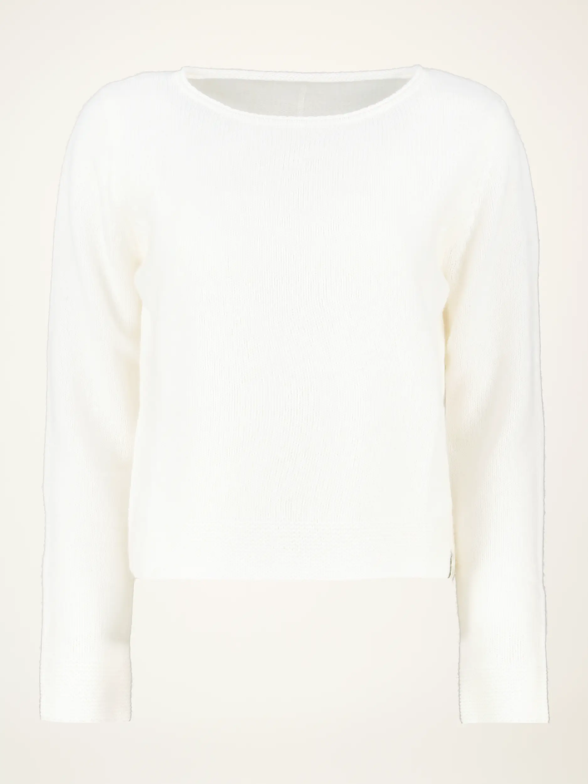 Pullover aus Kaschmir langarm - Artikelansicht - Farbe: Creme