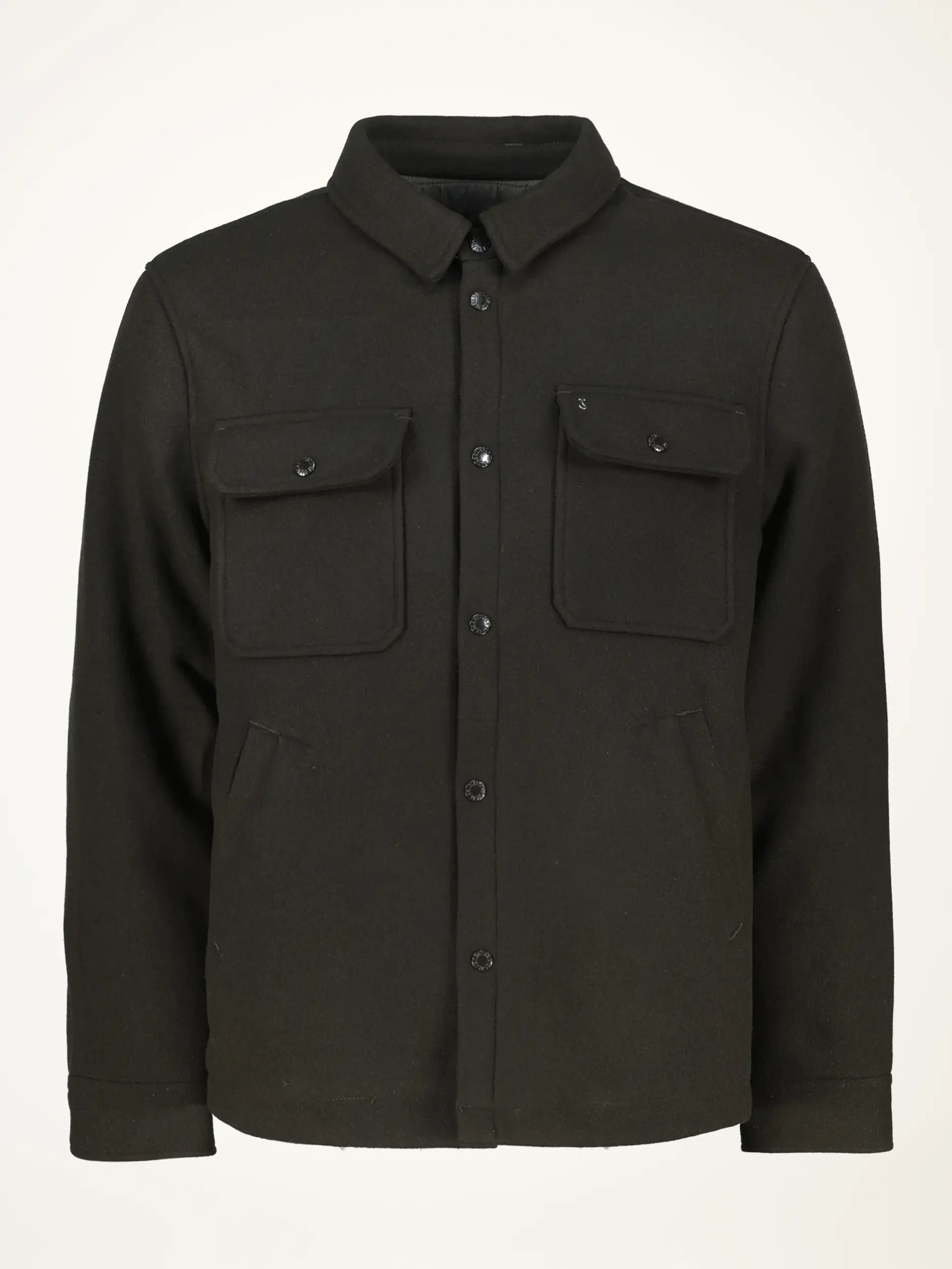 Overshirt mit Kentkragen langarm - Artikelansicht - Farbe: Braun