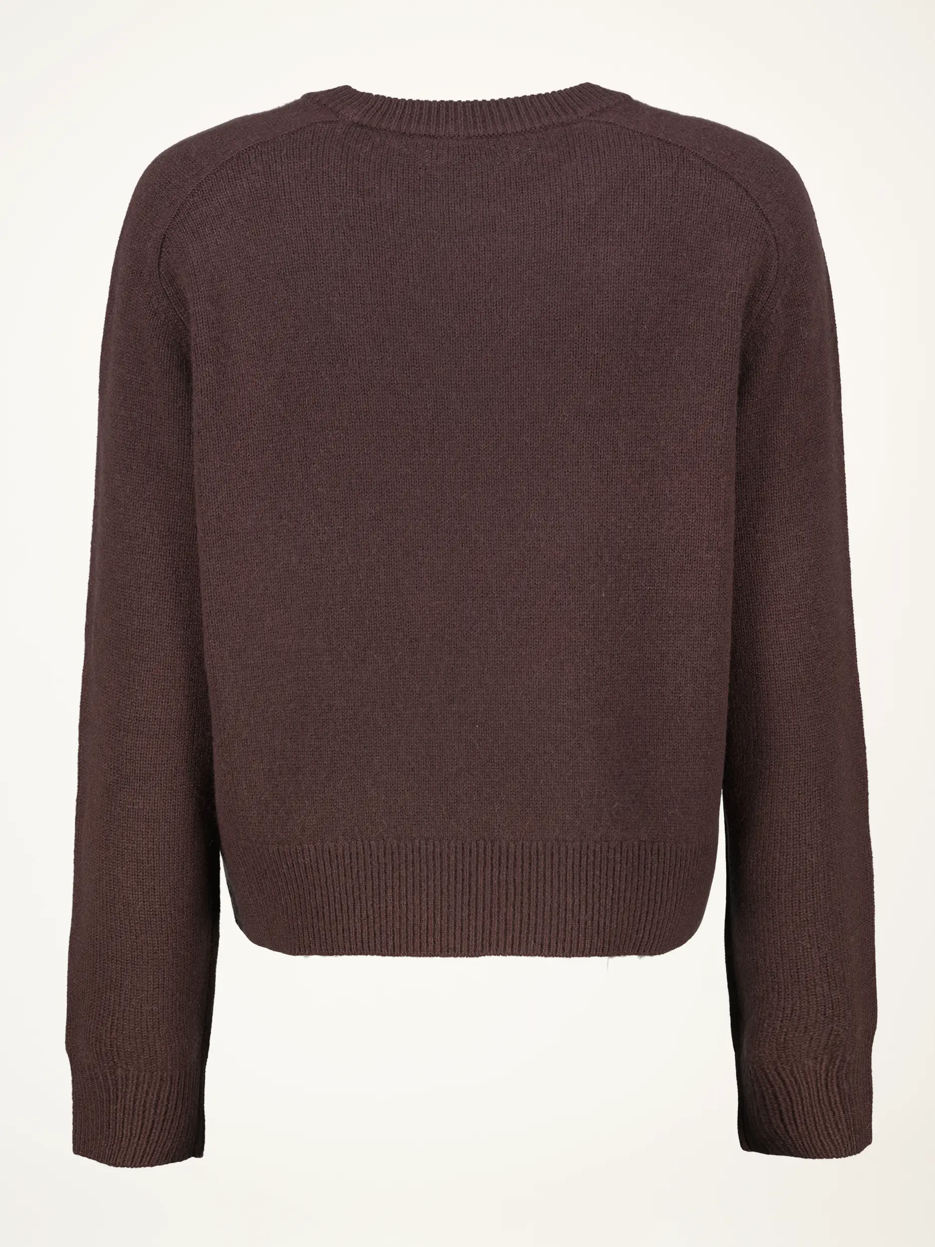 Pullover aus Kaschmir langarm - Artikel Rückseite - Farbe: Braun
