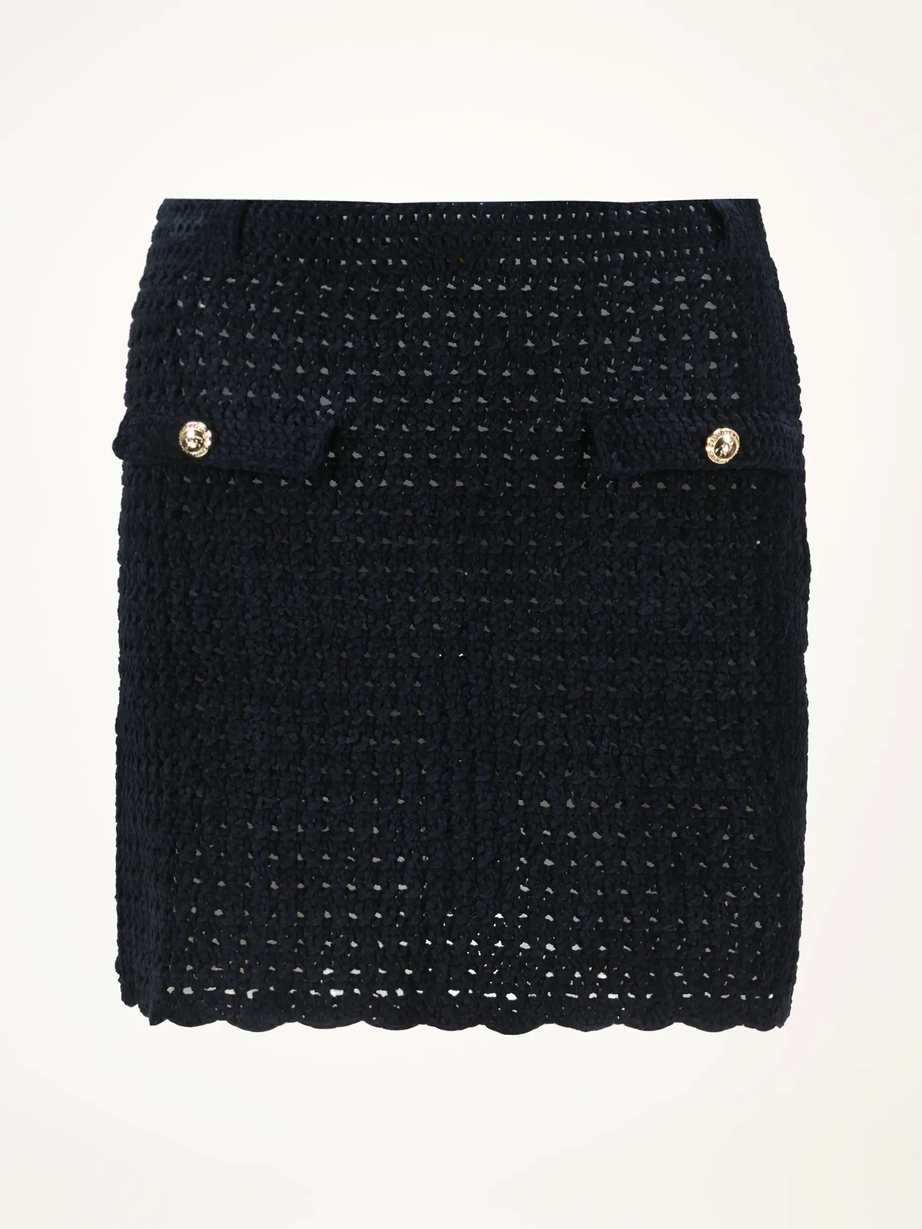 Gehäkelter Minirock - Artikelansicht - Farbe: Schwarz