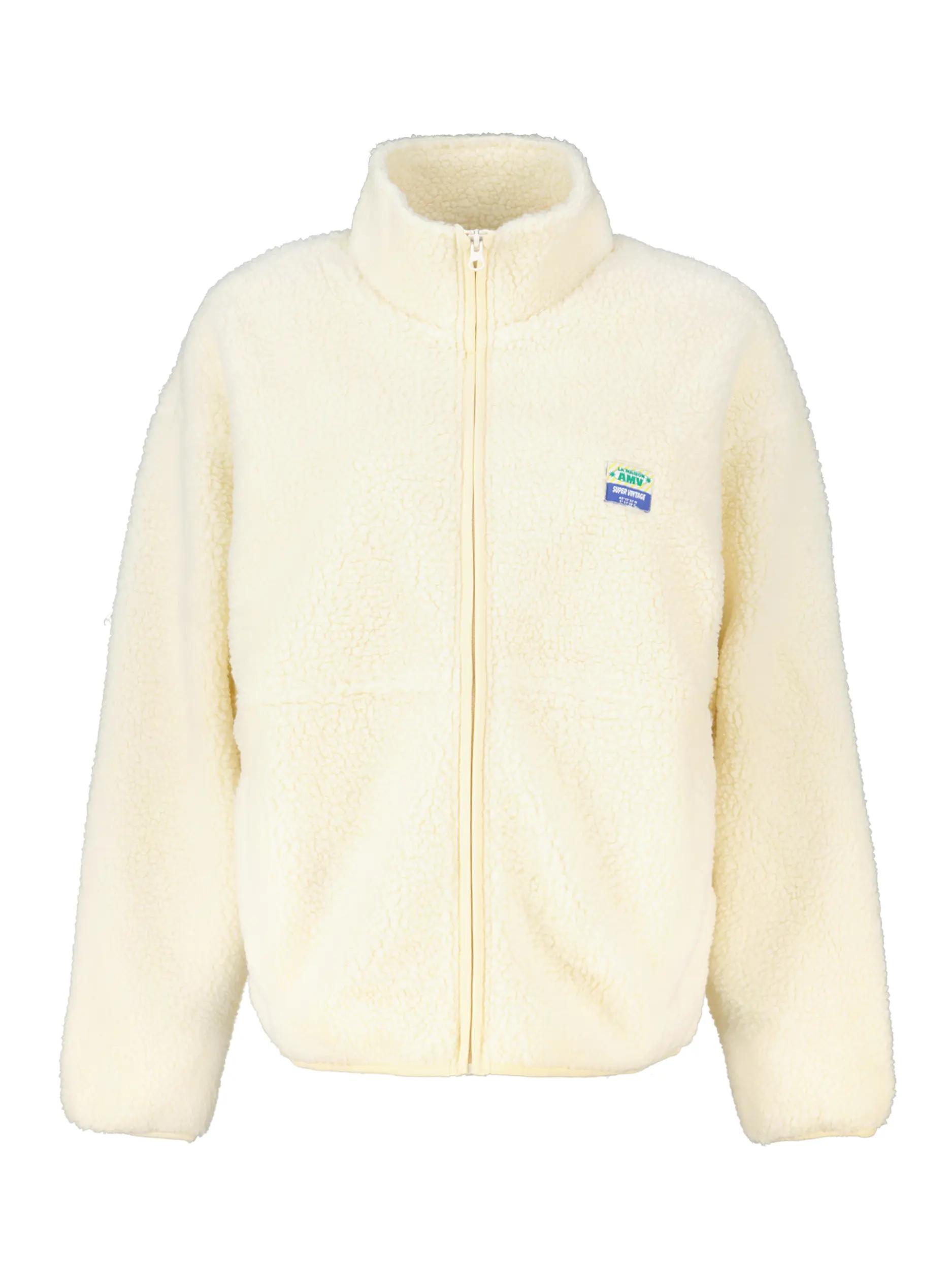 Oversized Jacke aus Bouclé - Artikel Vorderseite - Farbe: Creme