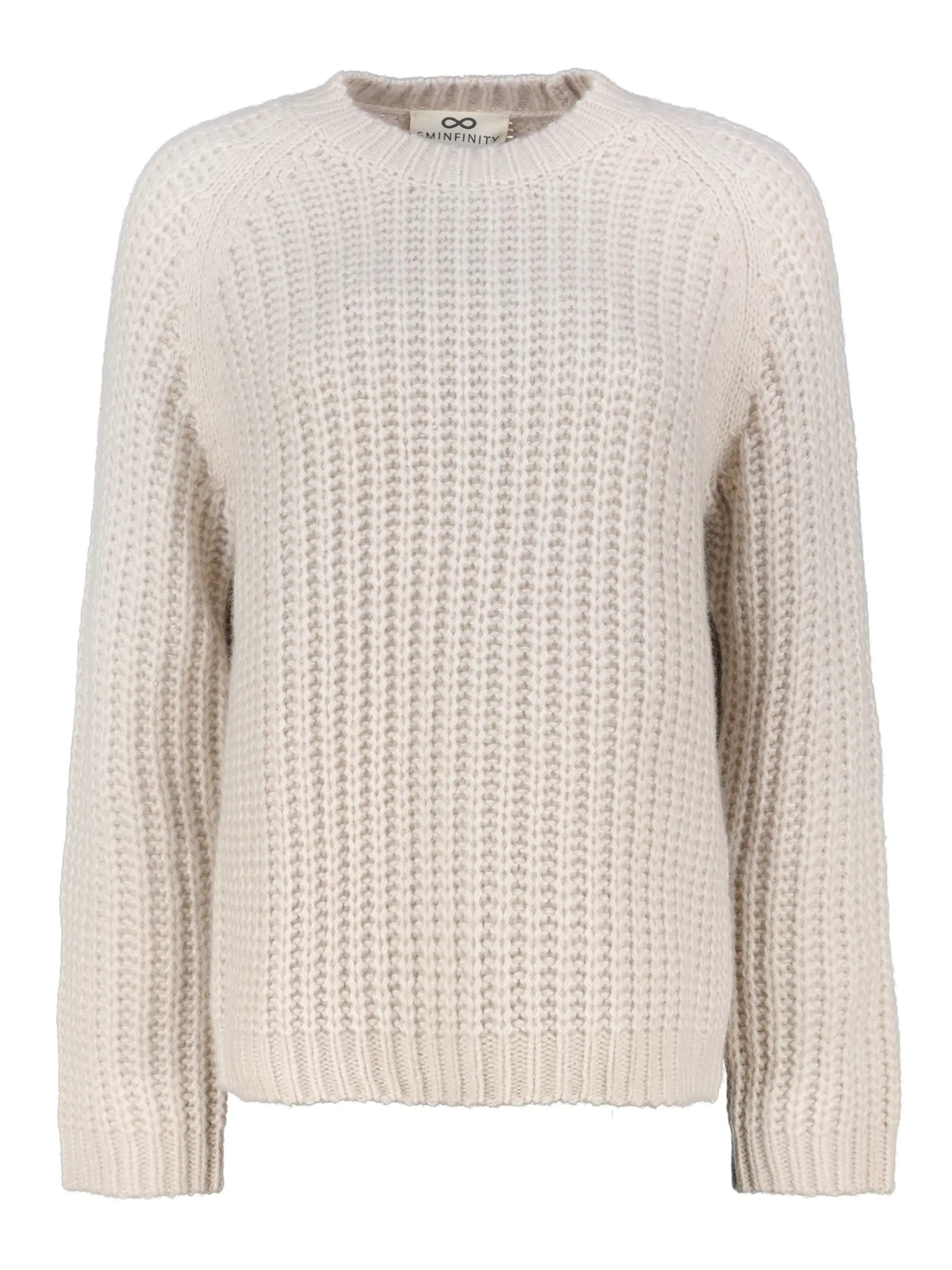 Pullover aus Kaschmir langarm - Artikel Vorderseite - Farbe: Creme