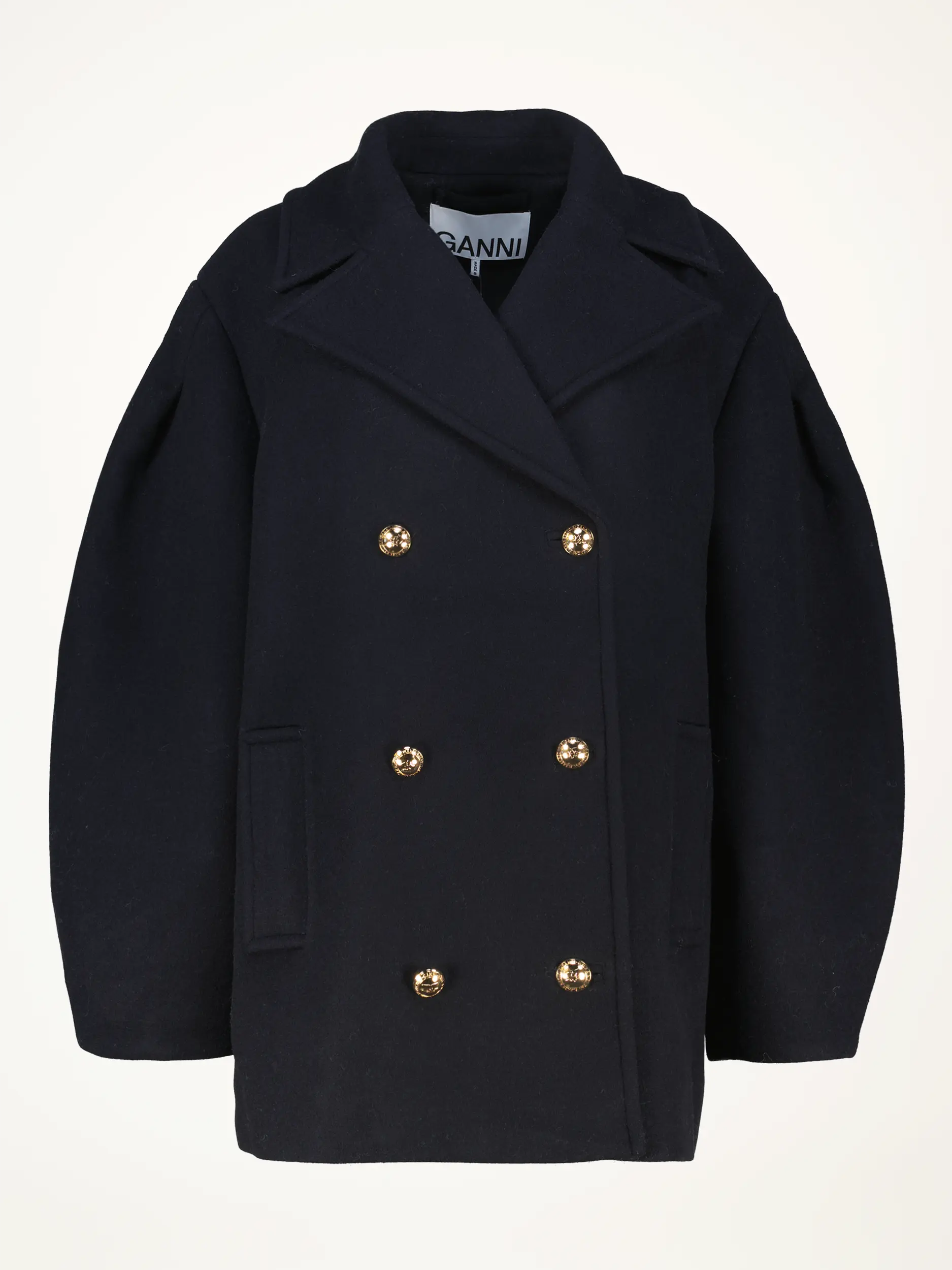 Cabanjacke aus Wolle - Artikelansicht - Farbe: Blau