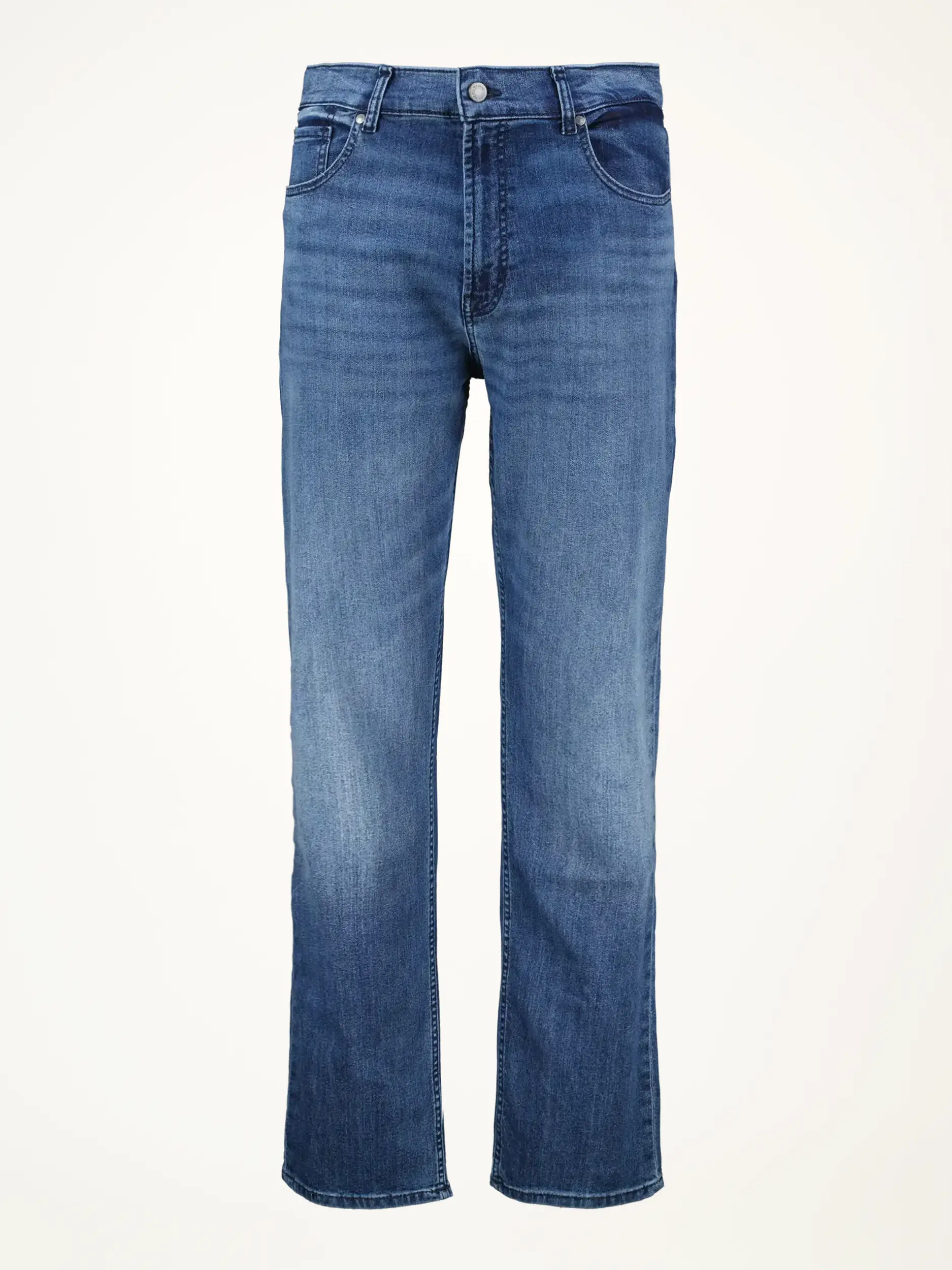 Mid Rise Straight Leg Jeans - Artikelansicht - Farbe: Blau