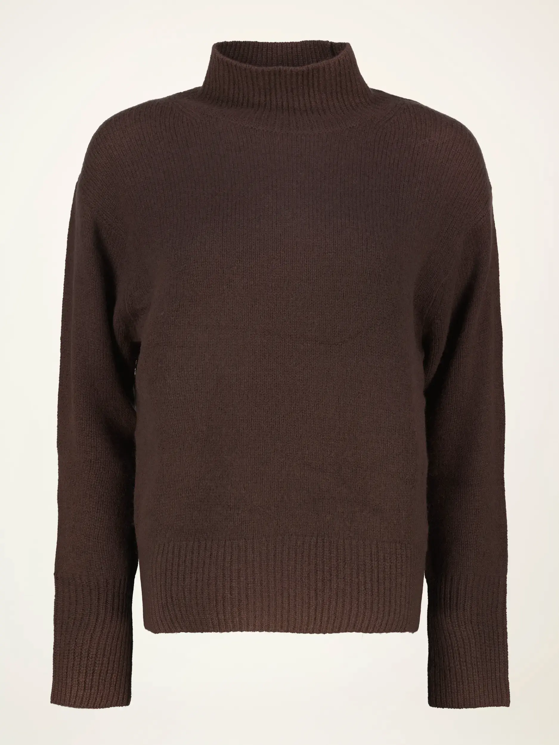 Pullover aus Wolle langarm - Artikelansicht - Farbe: Braun