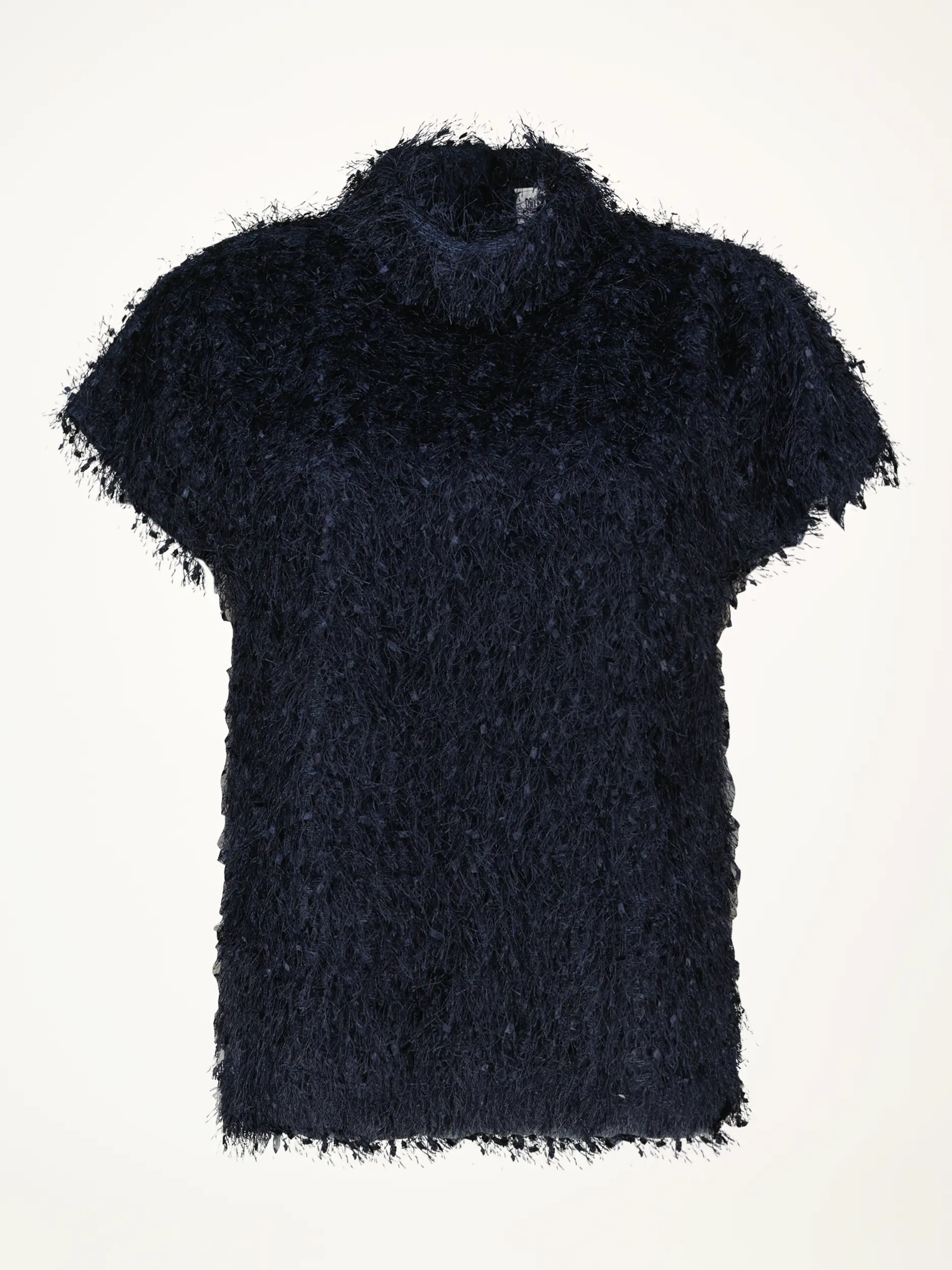 Bluse 'Alaria' mit Fransen kurzarm - Artikelansicht - Farbe: Blau