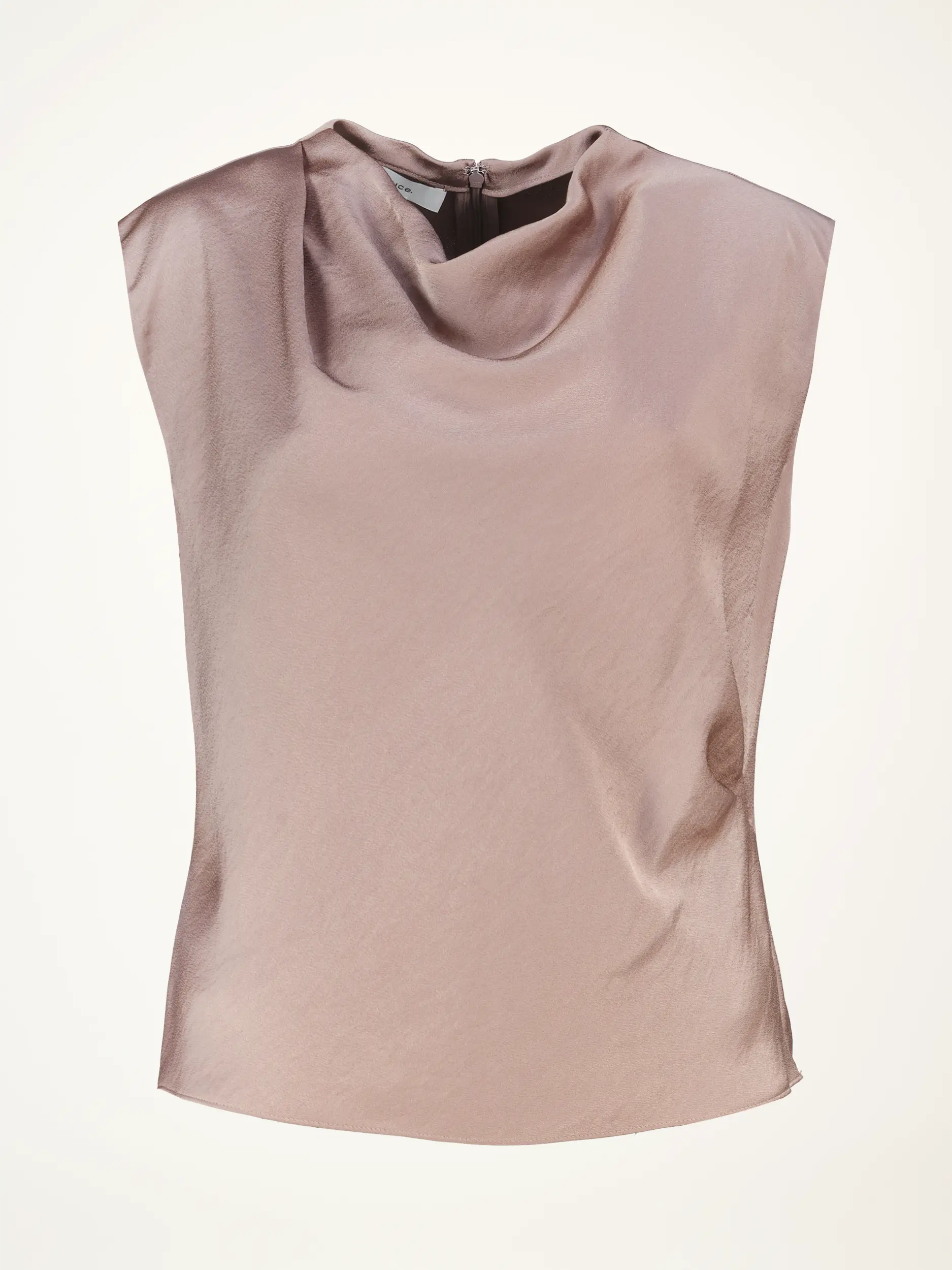 Satinbluse ärmellos - Artikelansicht - Farbe: Rosa&Pink