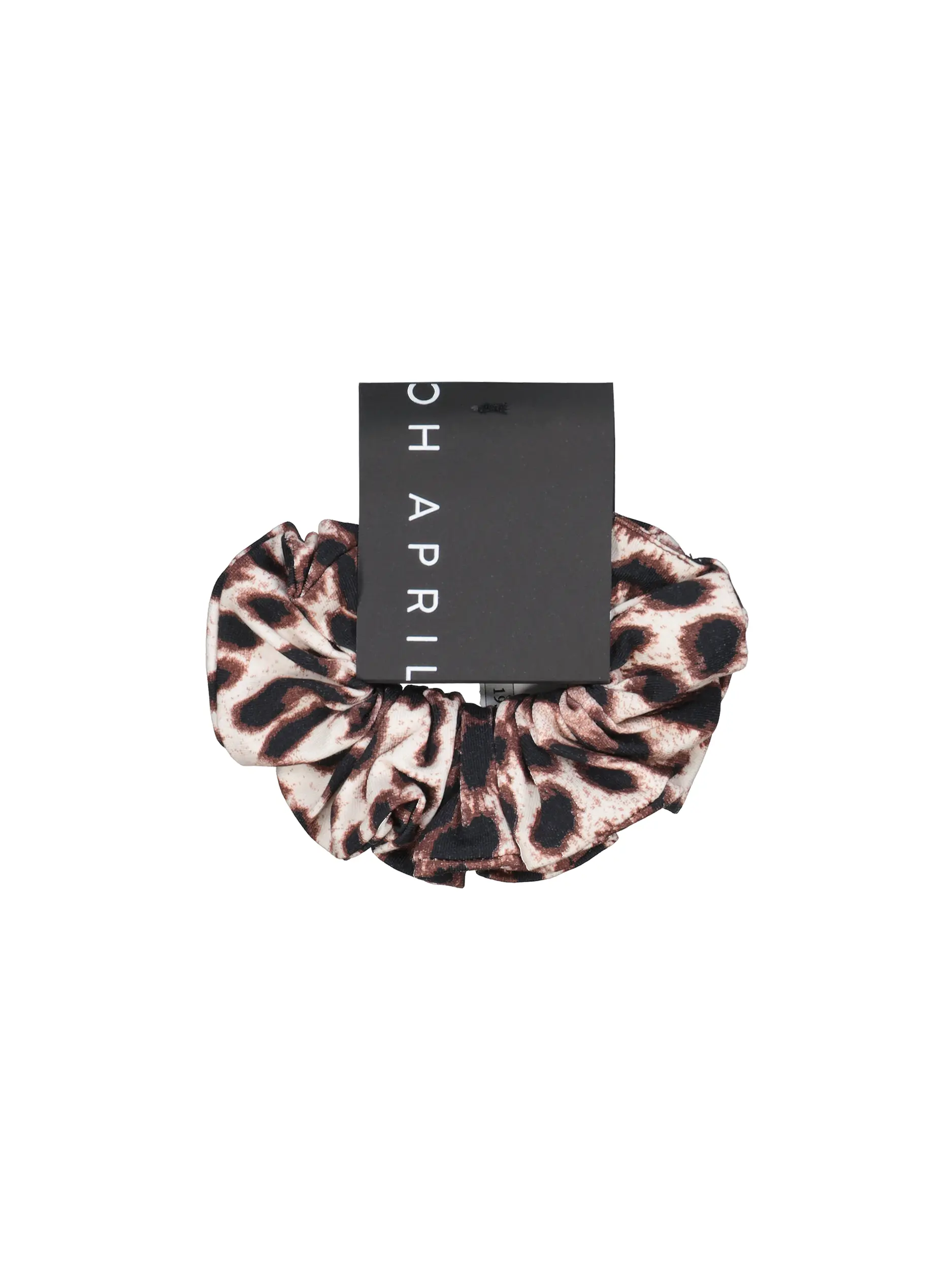 Scrunchie mit Leo-Print - Artikel Vorderseite - Farbe: Rot