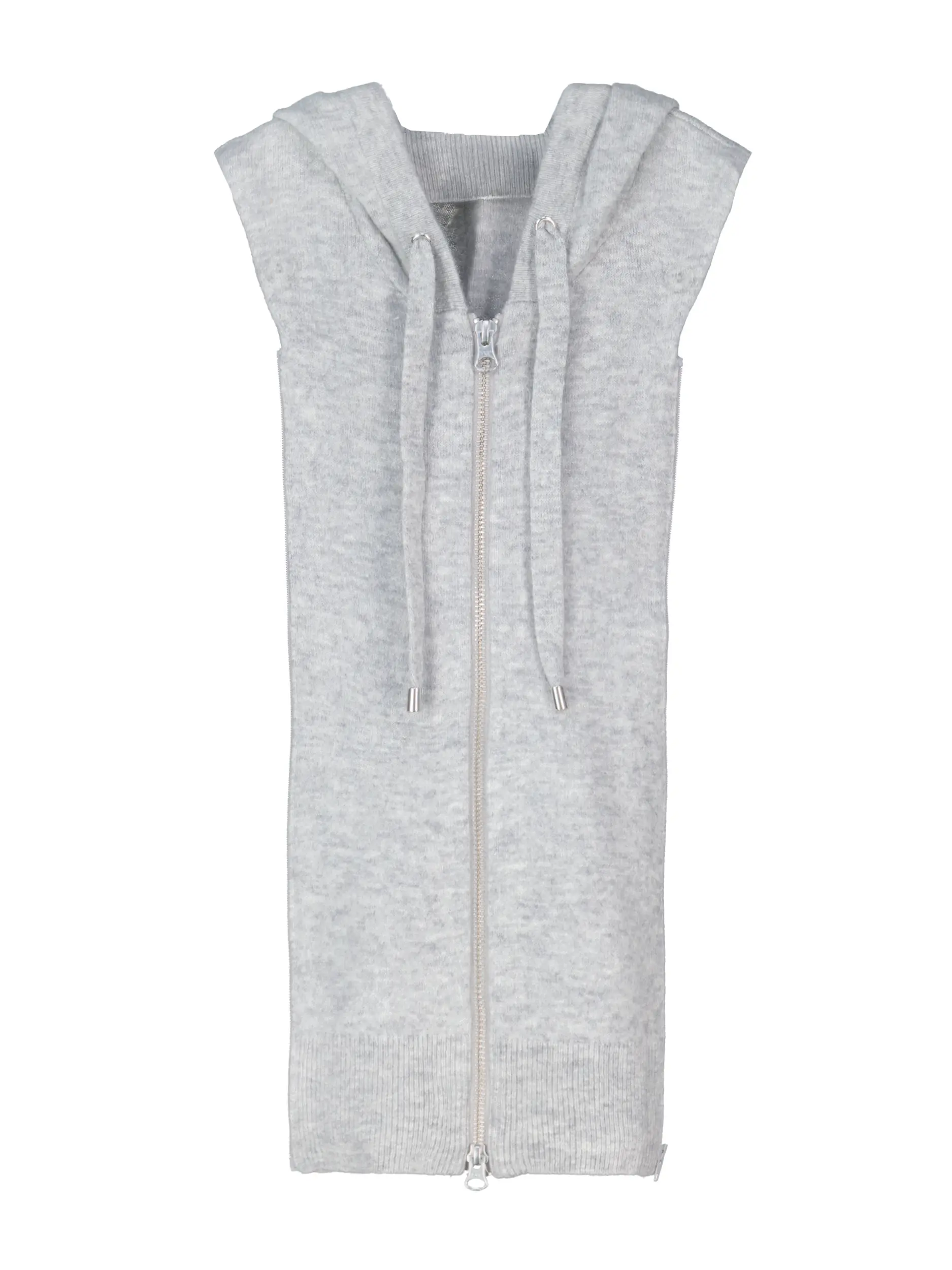 Blazereinsatz 'Cashmere Hoody Dickey' aus Kaschmir-Mix - Artikel Vorderseite - Farbe: Grau