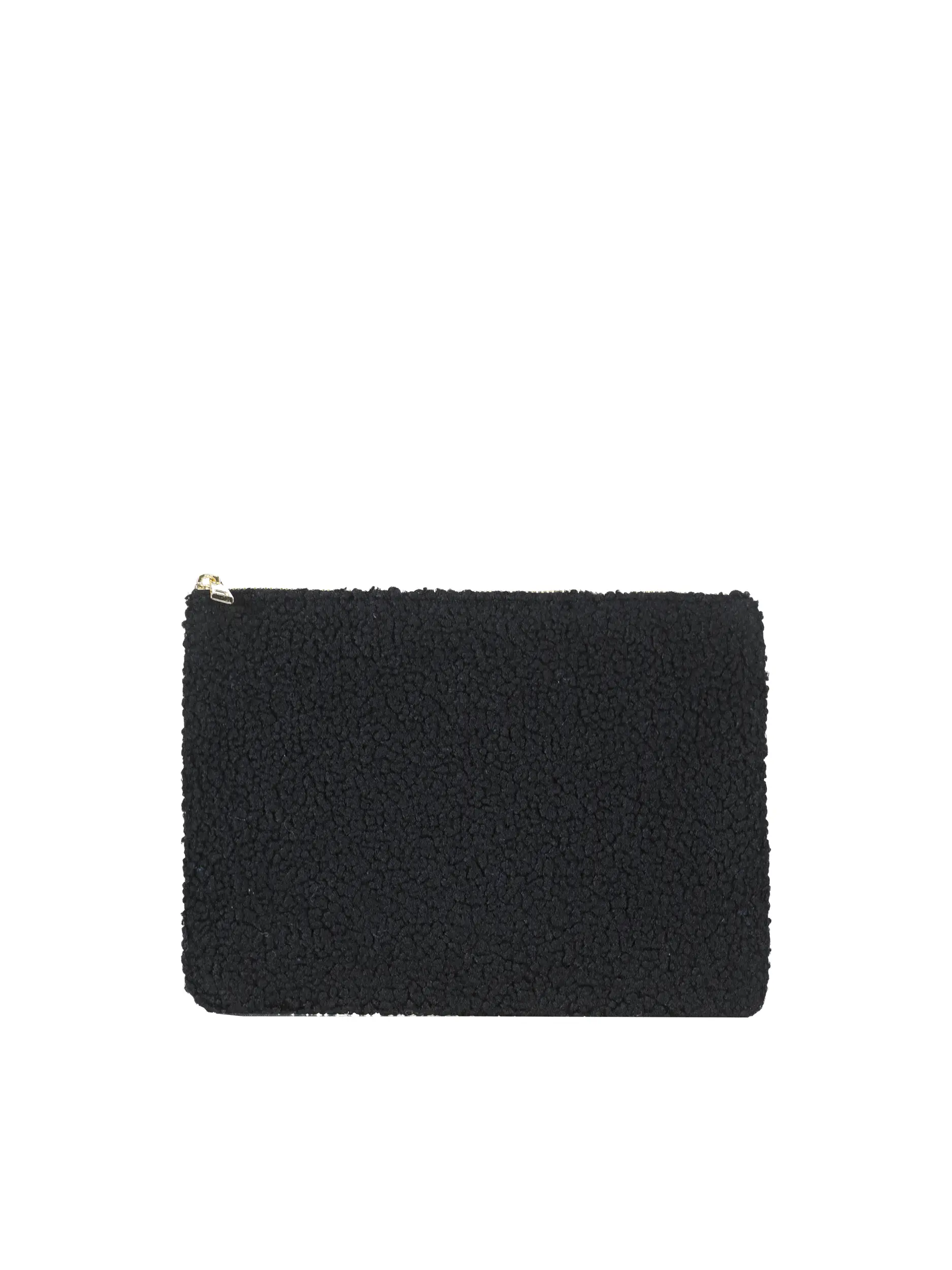 Tasche aus Teddyfell - Artikel Vorderseite - Farbe: Schwarz