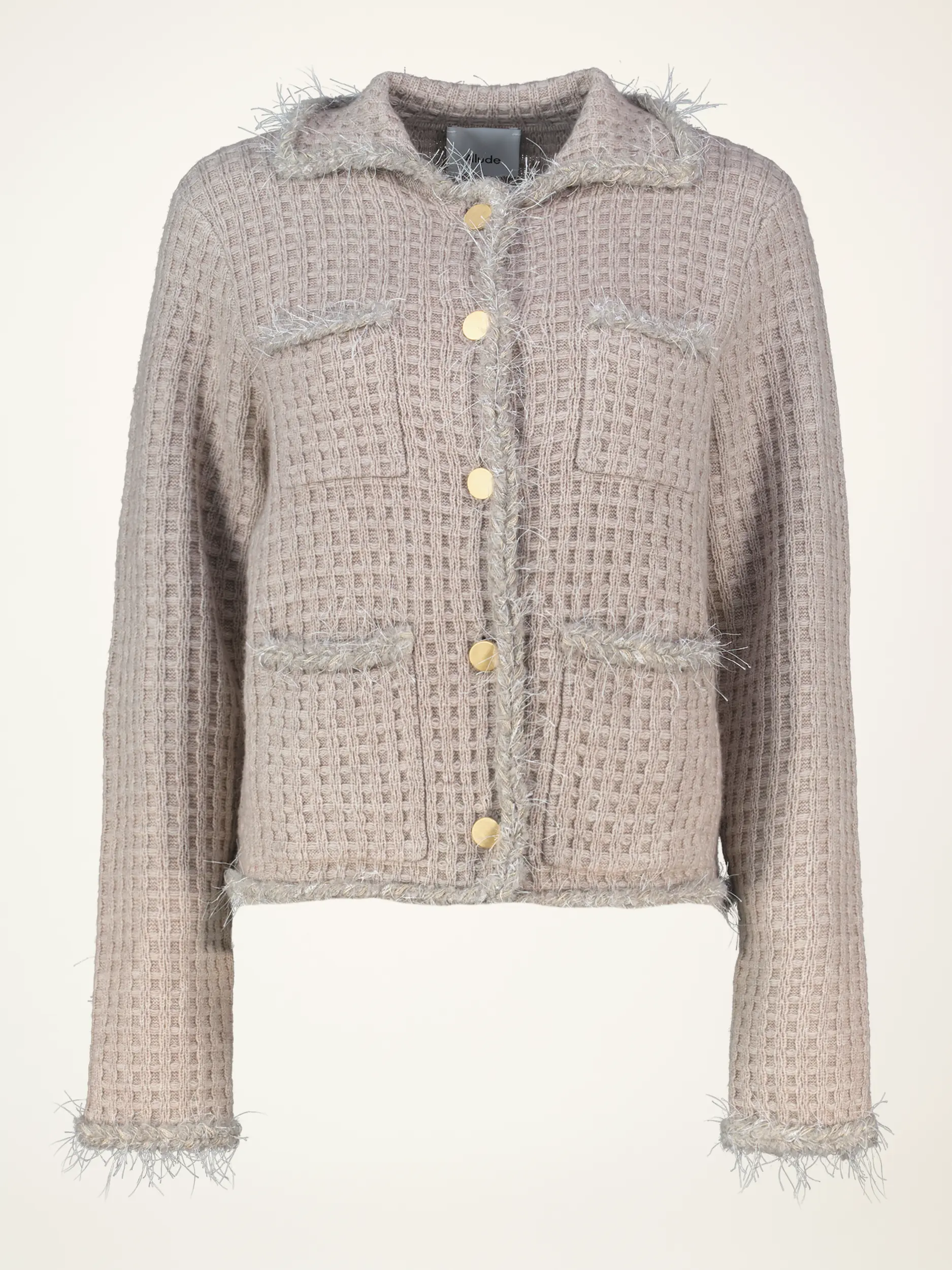 Strickjacke aus Wolle - Artikelansicht - Farbe: Braun
