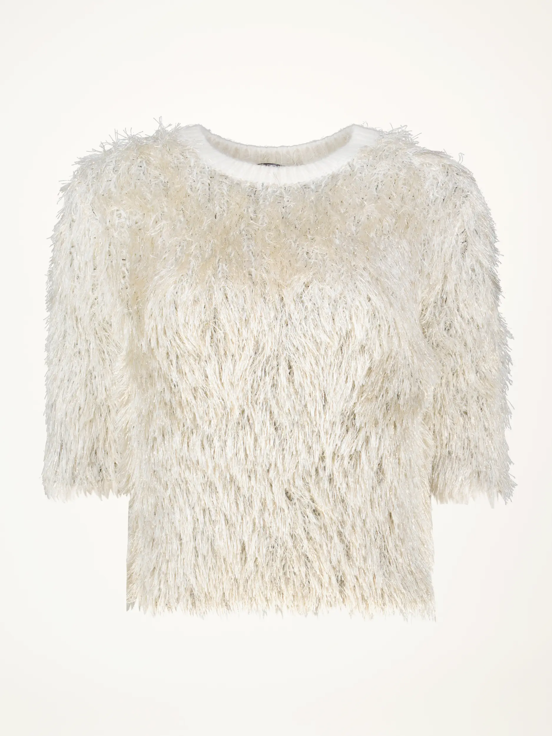 Pullover kurzarm - Artikelansicht - Farbe: Creme