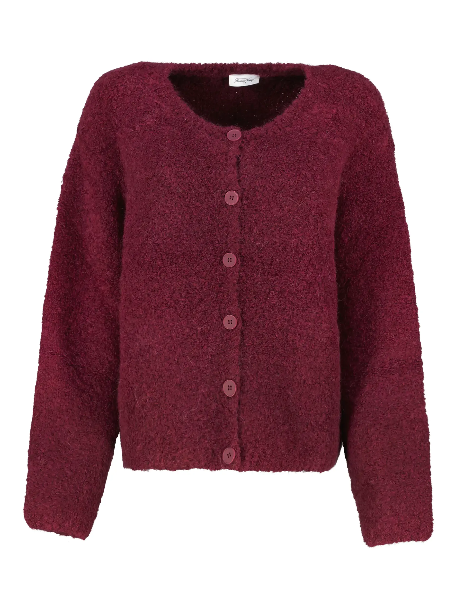 Strickjacke aus Woll-Mix - Artikel Vorderseite - Farbe: Rot
