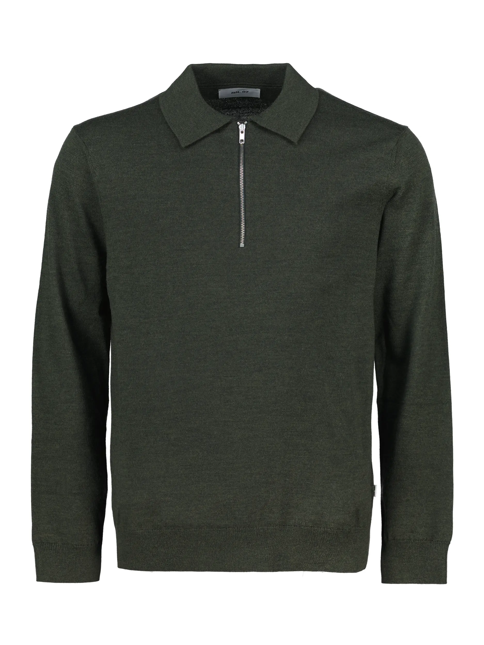 Pullover 'Sergio' aus Wolle langarm - Artikel Vorderseite - Farbe: Grün
