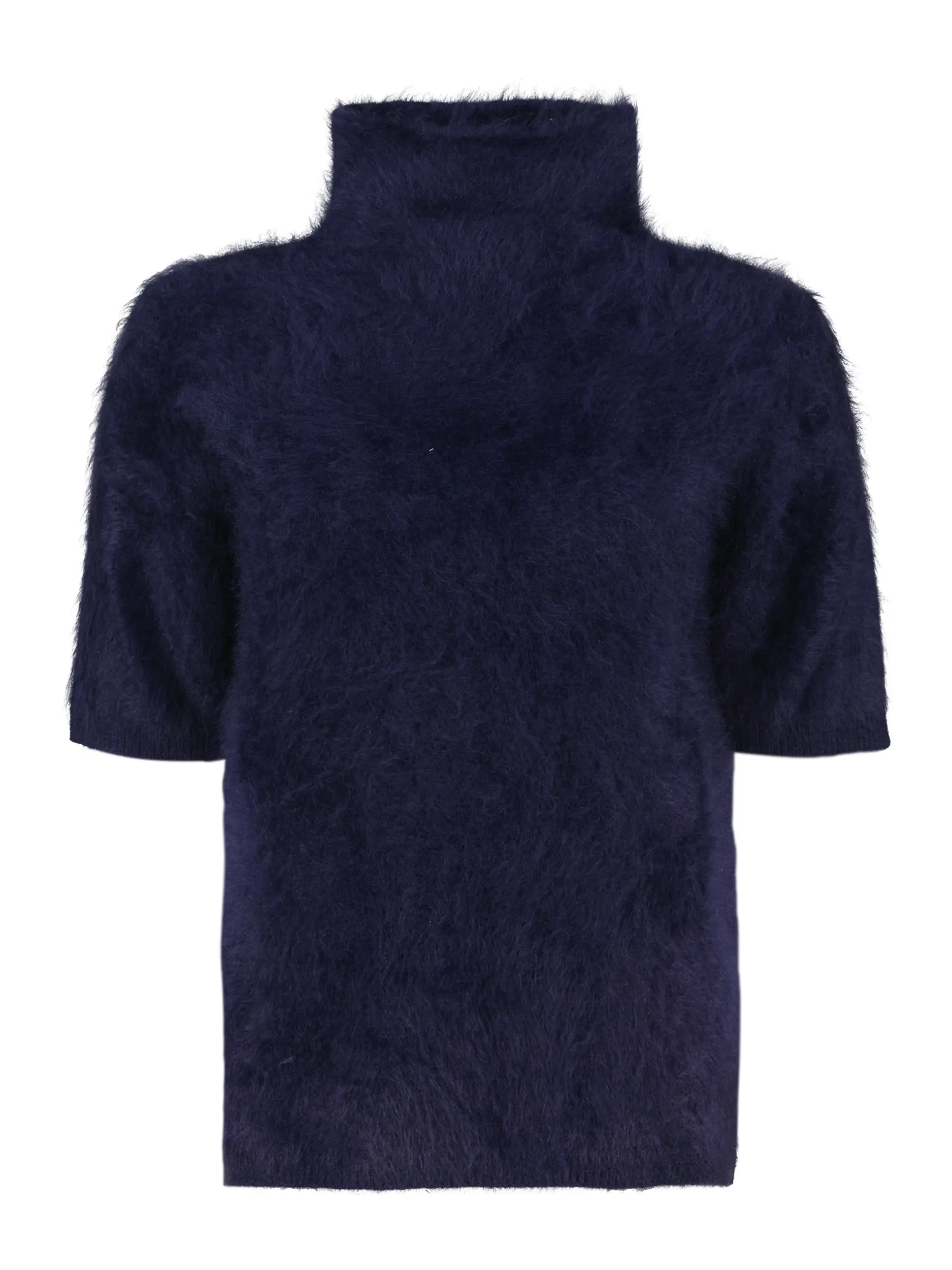 Pullover 'Madelene' aus Kaschmir kurzarm - Artikel Vorderseite - Farbe: Blau