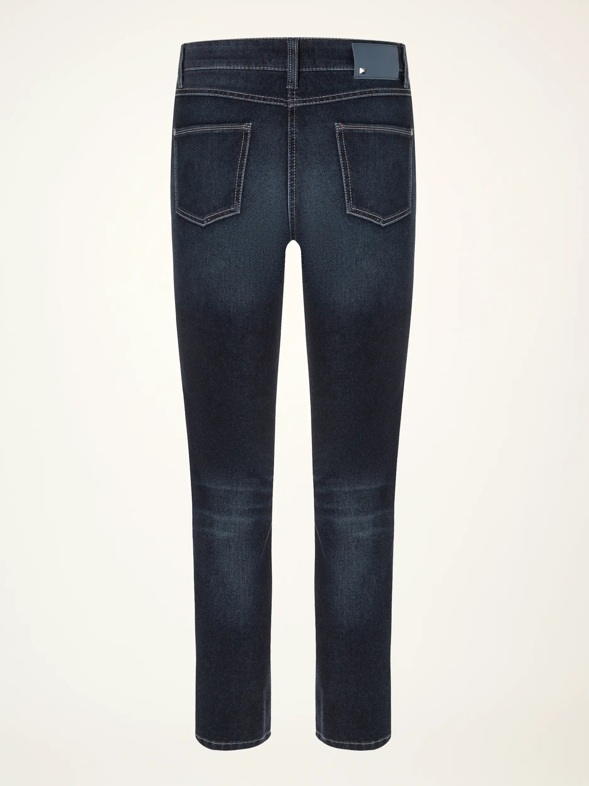 High Waist Skinny Jeans 'Posh' - Artikel Rückseite - Farbe: Blau