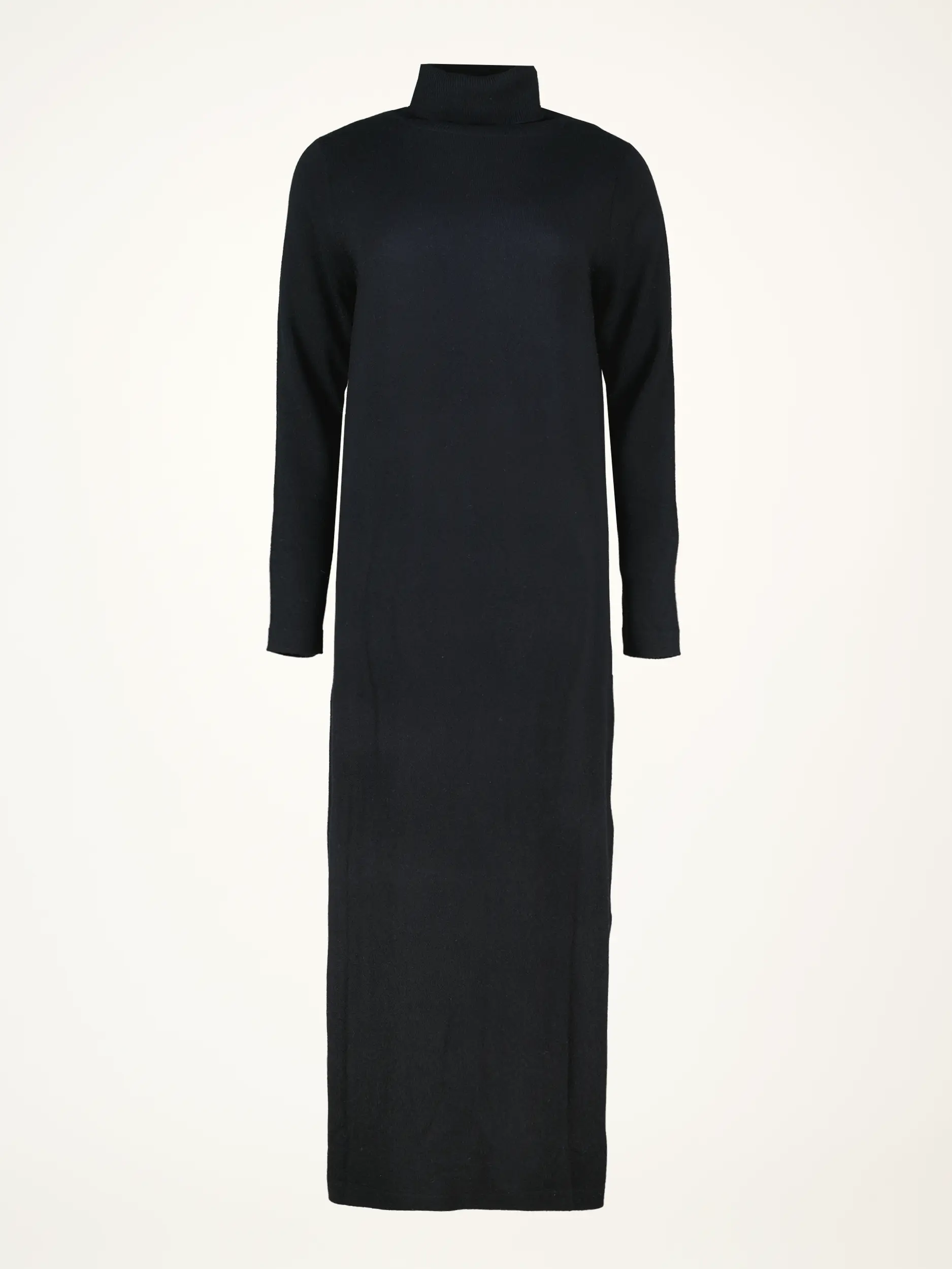 Maxi Strickkleid aus Woll-Mix  - Artikelansicht - Farbe: Schwarz