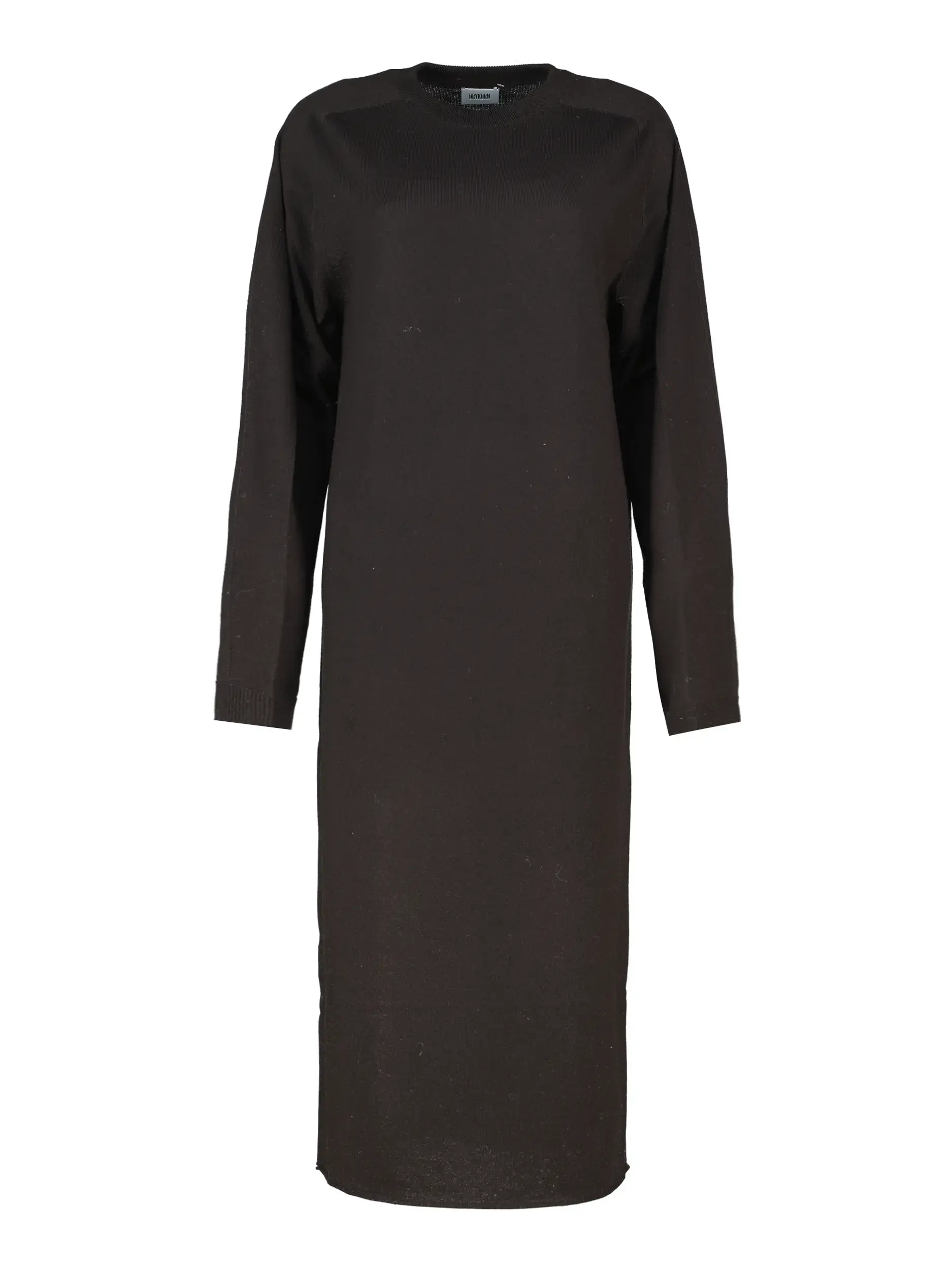 Midi Strickkleid 'Rimone' langarm - Artikel Vorderseite - Farbe: Braun