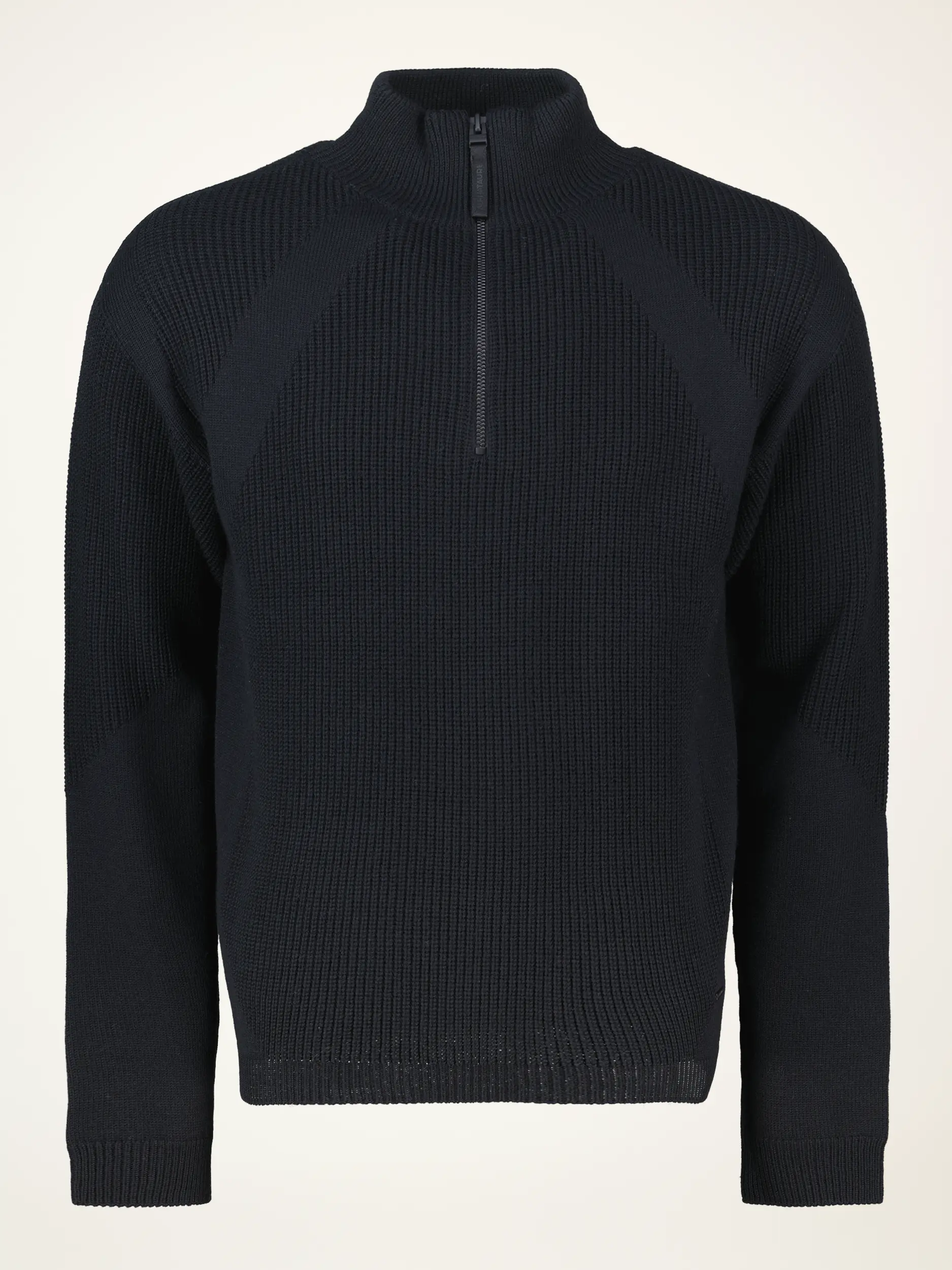 Pullover 'Flint' aus Woll-Mix langarm - Artikelansicht - Farbe: Schwarz