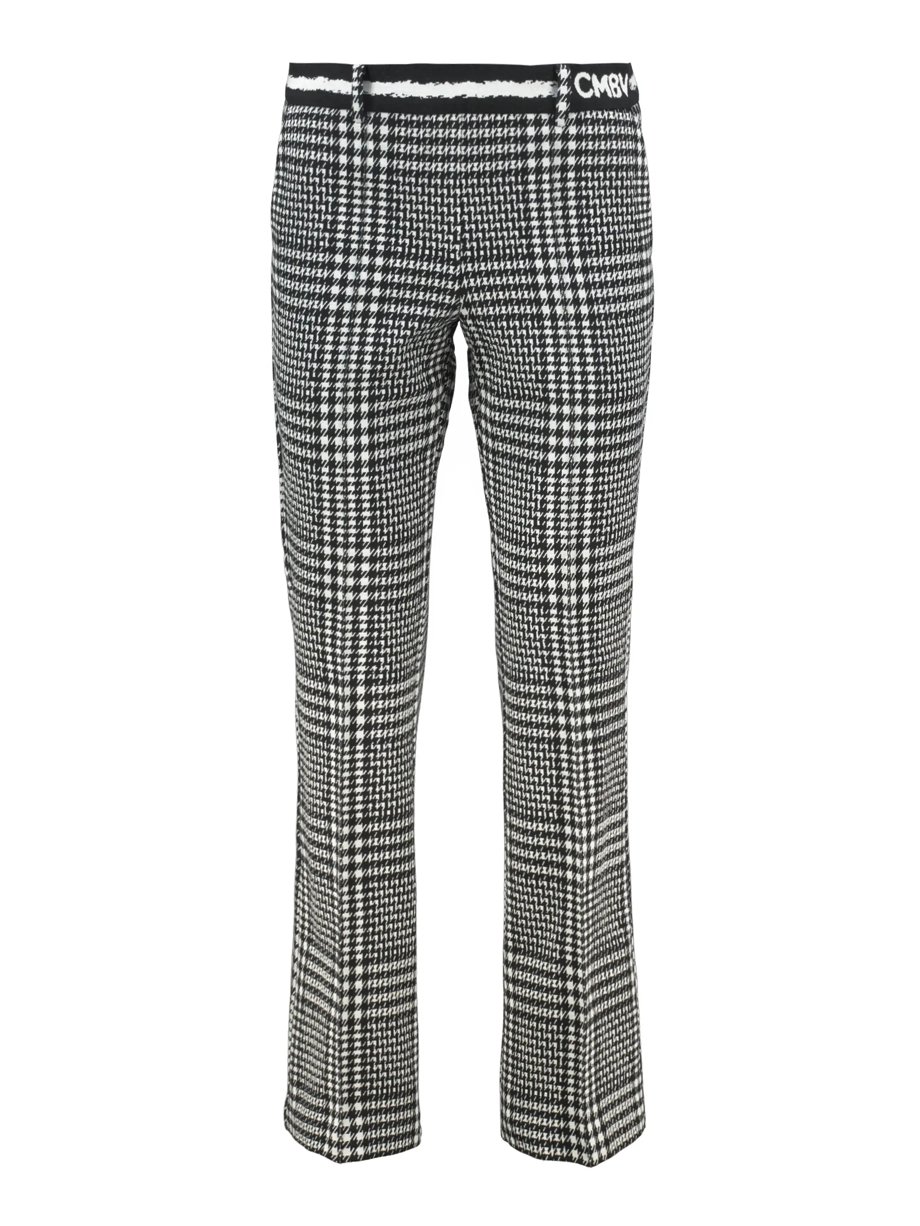 Gemusterte Hose  'Francoise Cropped' - Artikel Vorderseite - Farbe: Schwarz