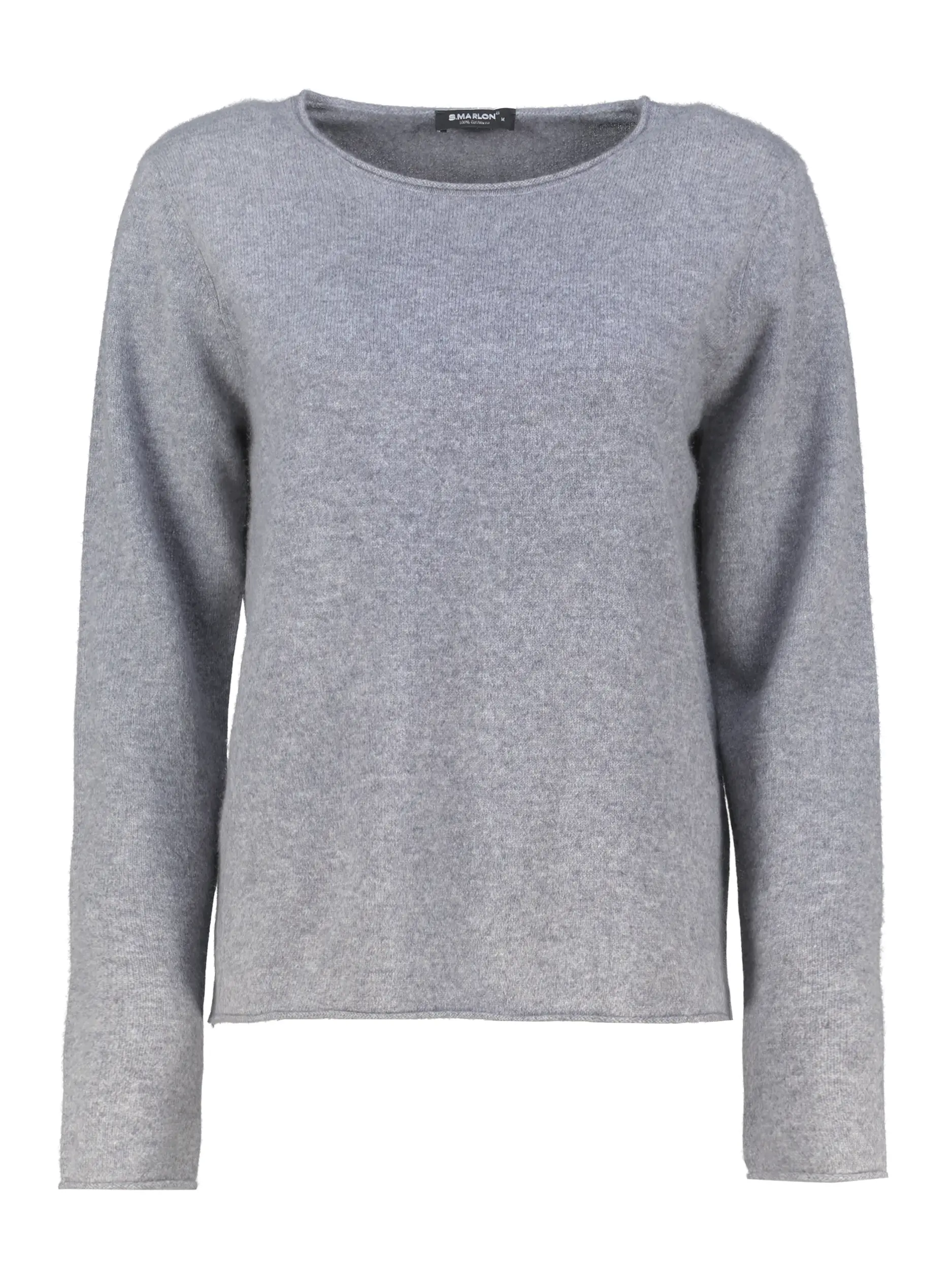 Pullover aus Kaschmir langarm - Artikel Vorderseite - Farbe: Grau