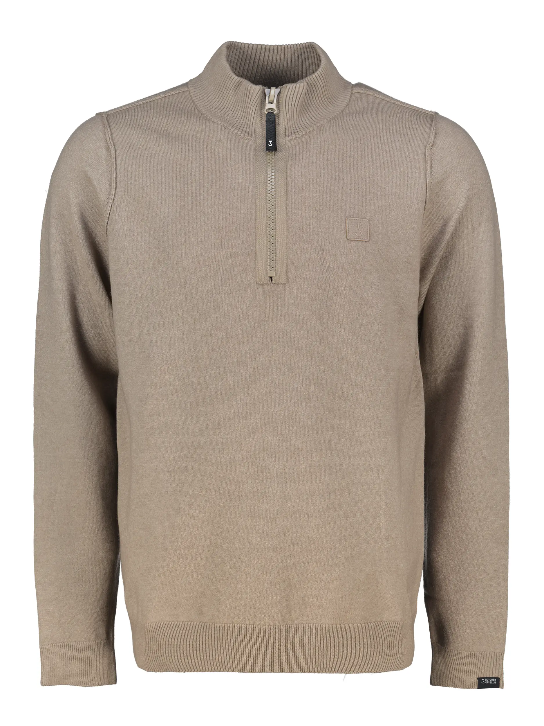 Pullover 'Clifden' aus Woll-Mix langarm - Artikel Vorderseite - Farbe: Braun