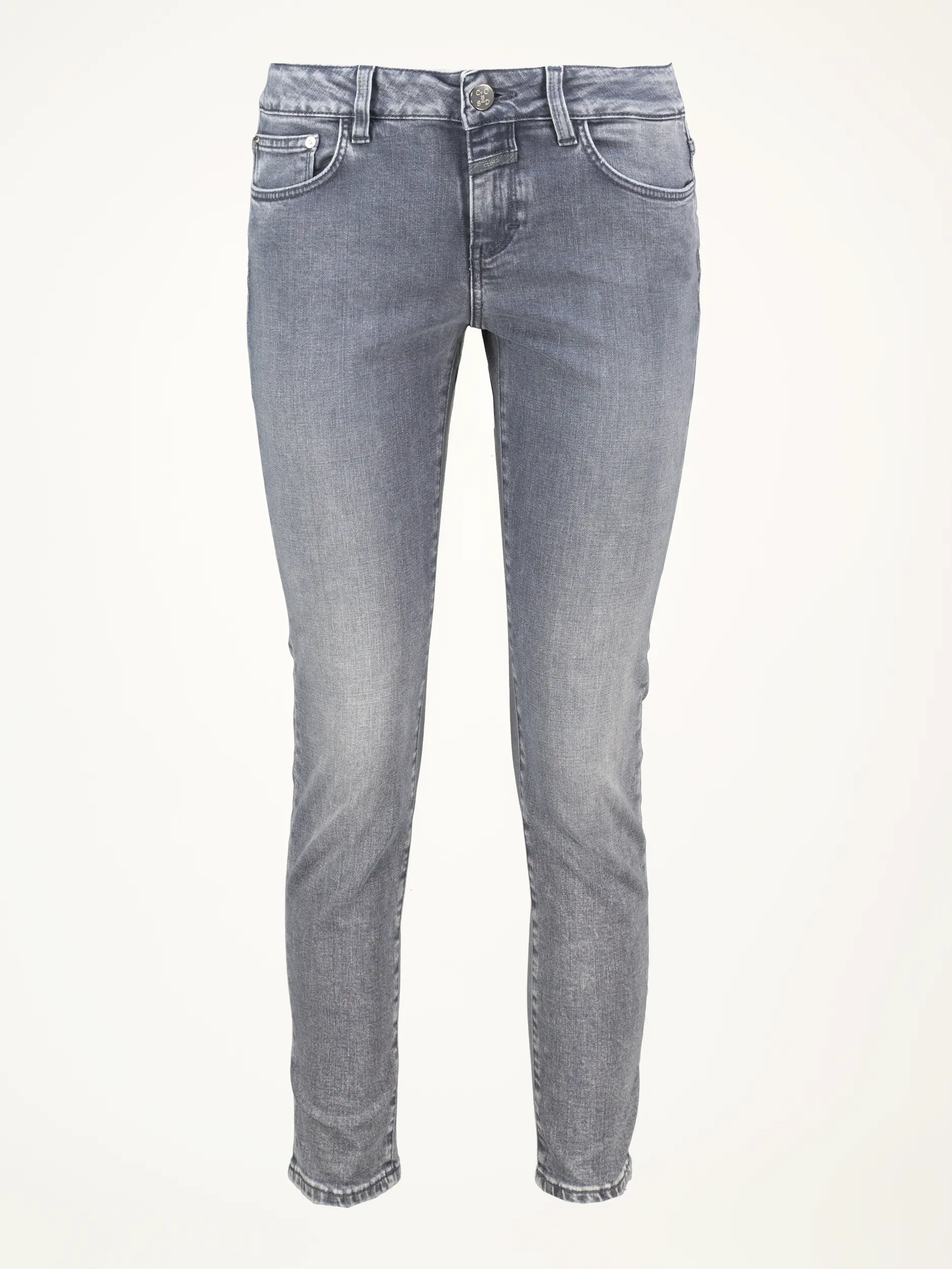 Mid Rise Slim Fit Jeans 'Baker' - Artikelansicht - Farbe: Grau