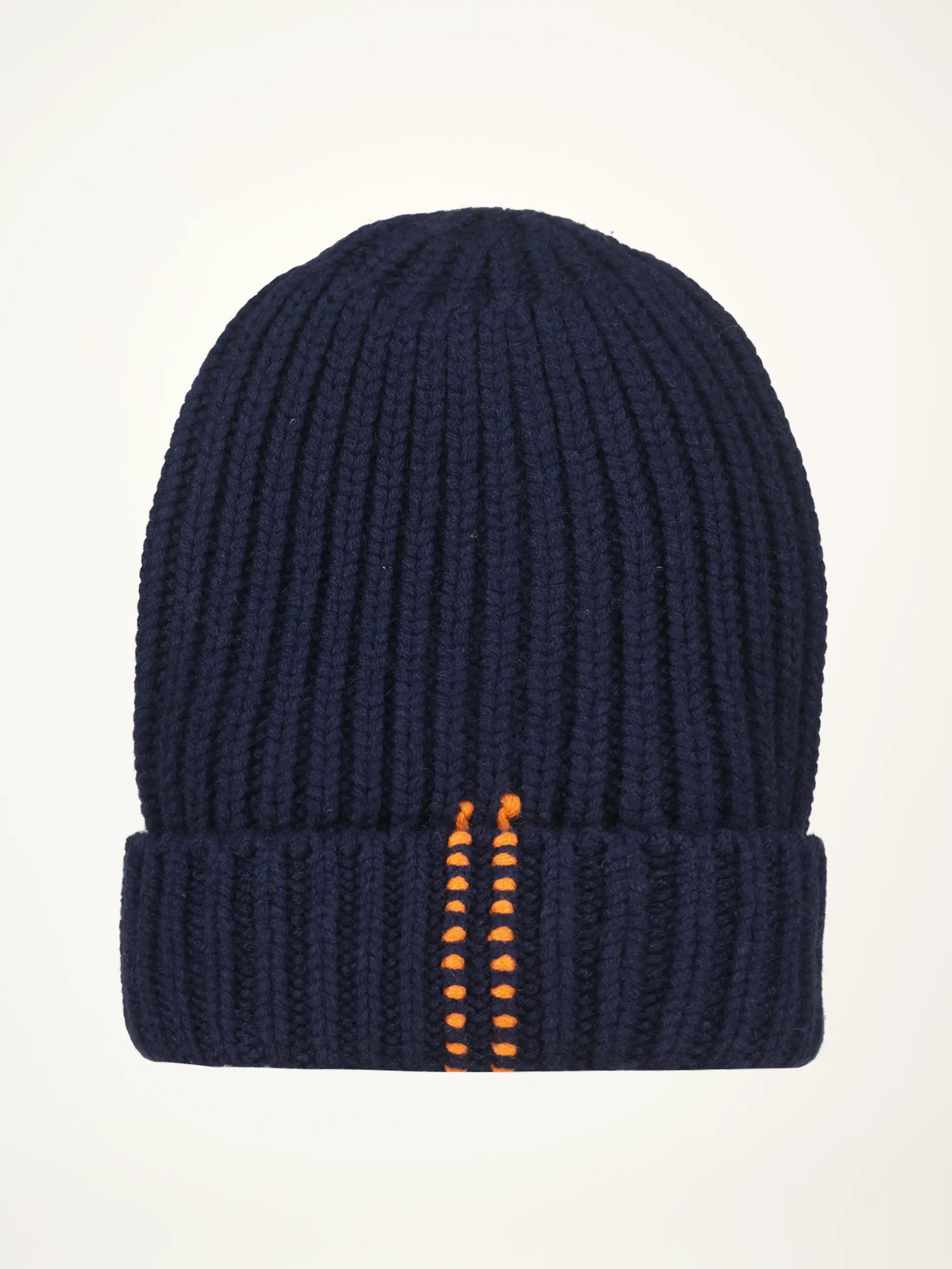 Strickmütze 'Beanie' - Artikel Rückseite - Farbe: Blau