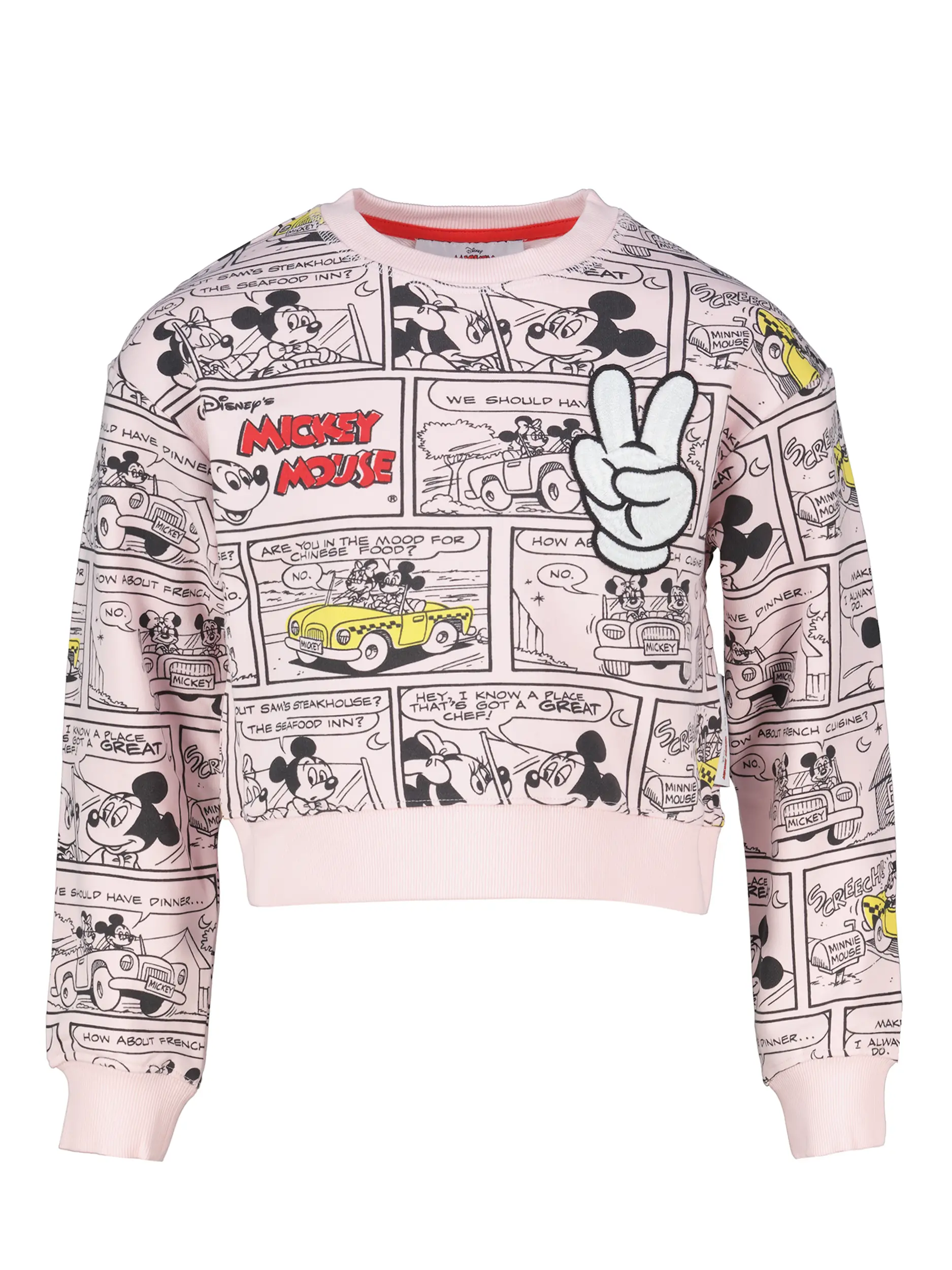 Mädchen Sweatshirt - Artikel Vorderseite - Farbe: Rosa&Pink