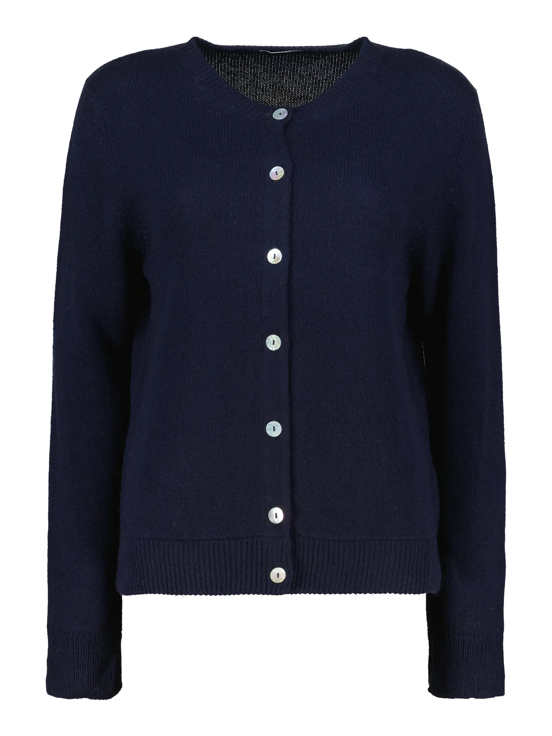 Strickjacke aus Wolle - Artikel Vorderseite - Farbe: Blau