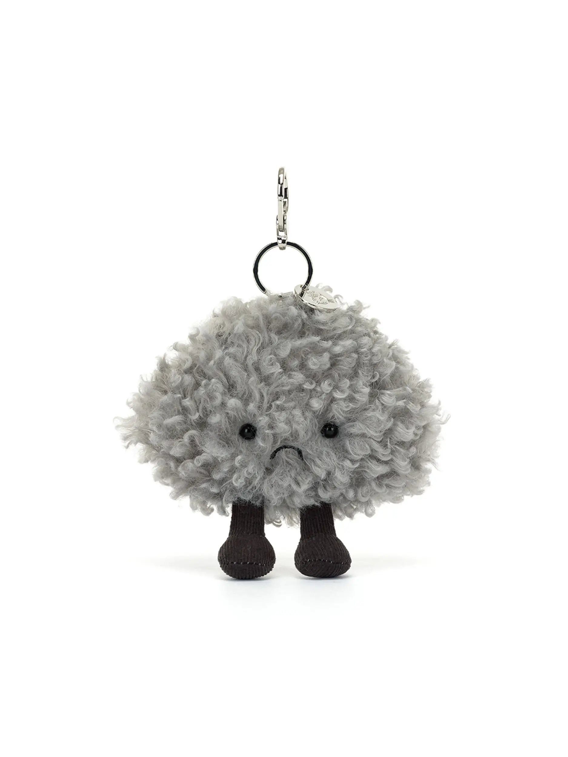 Jellycat-Anhänger 'Amuseables Storm Cloud Bag Charm' - Artikel Vorderseite - Farbe: Grau