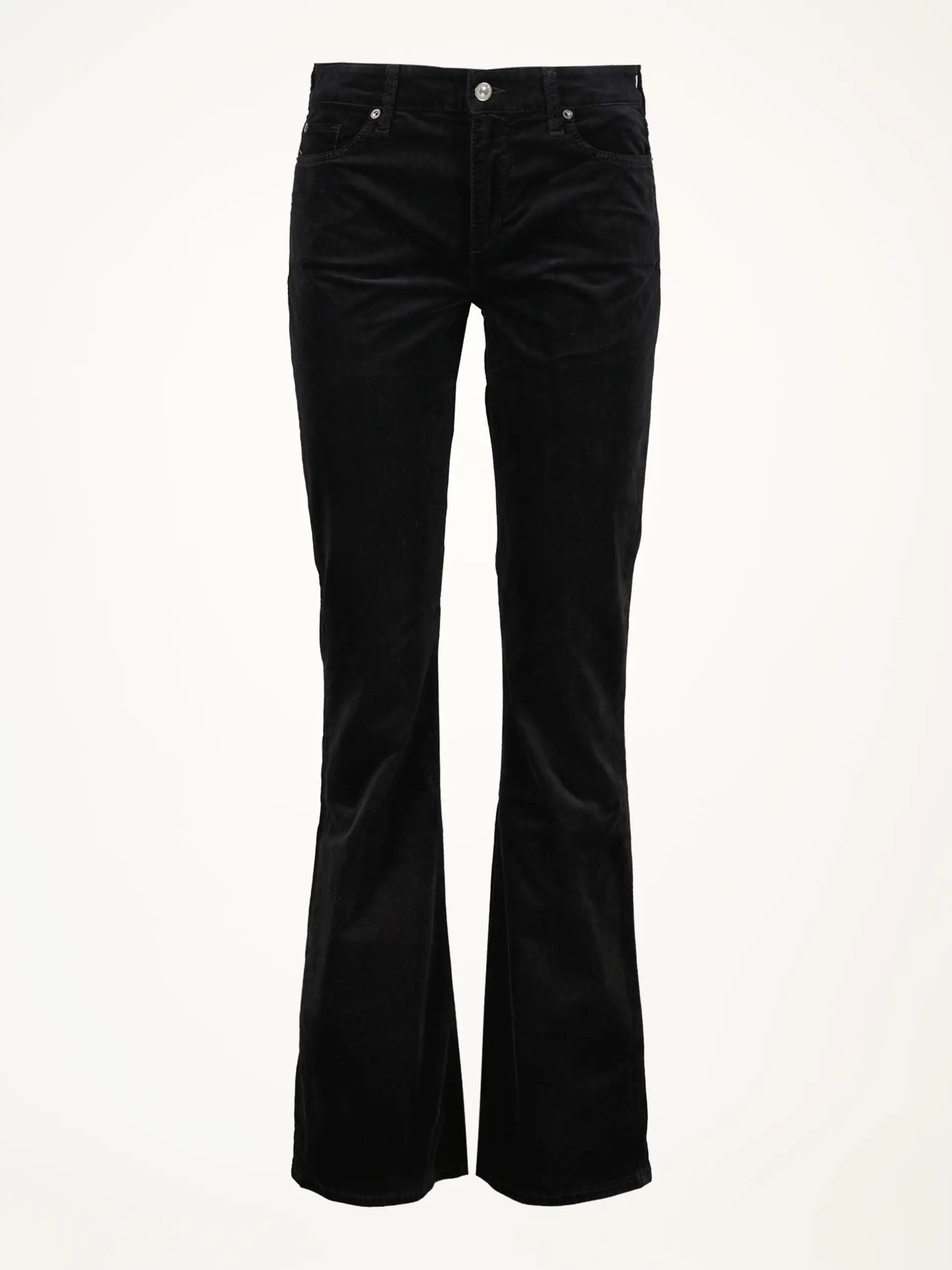 Samthose 'Leggy Bootcut' - Artikelansicht - Farbe: Schwarz