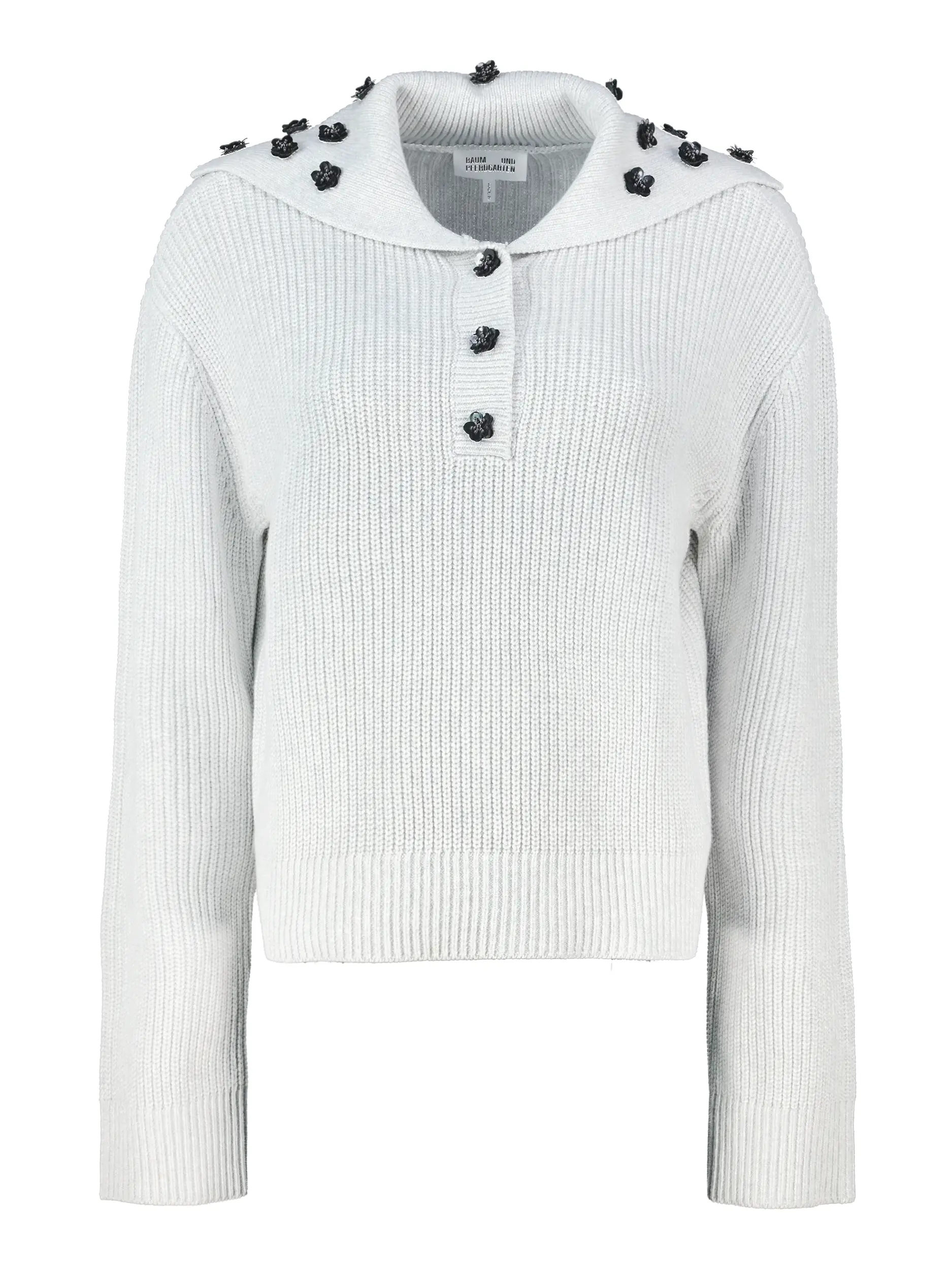 Pullover langarm - Artikel Vorderseite - Farbe: Grau