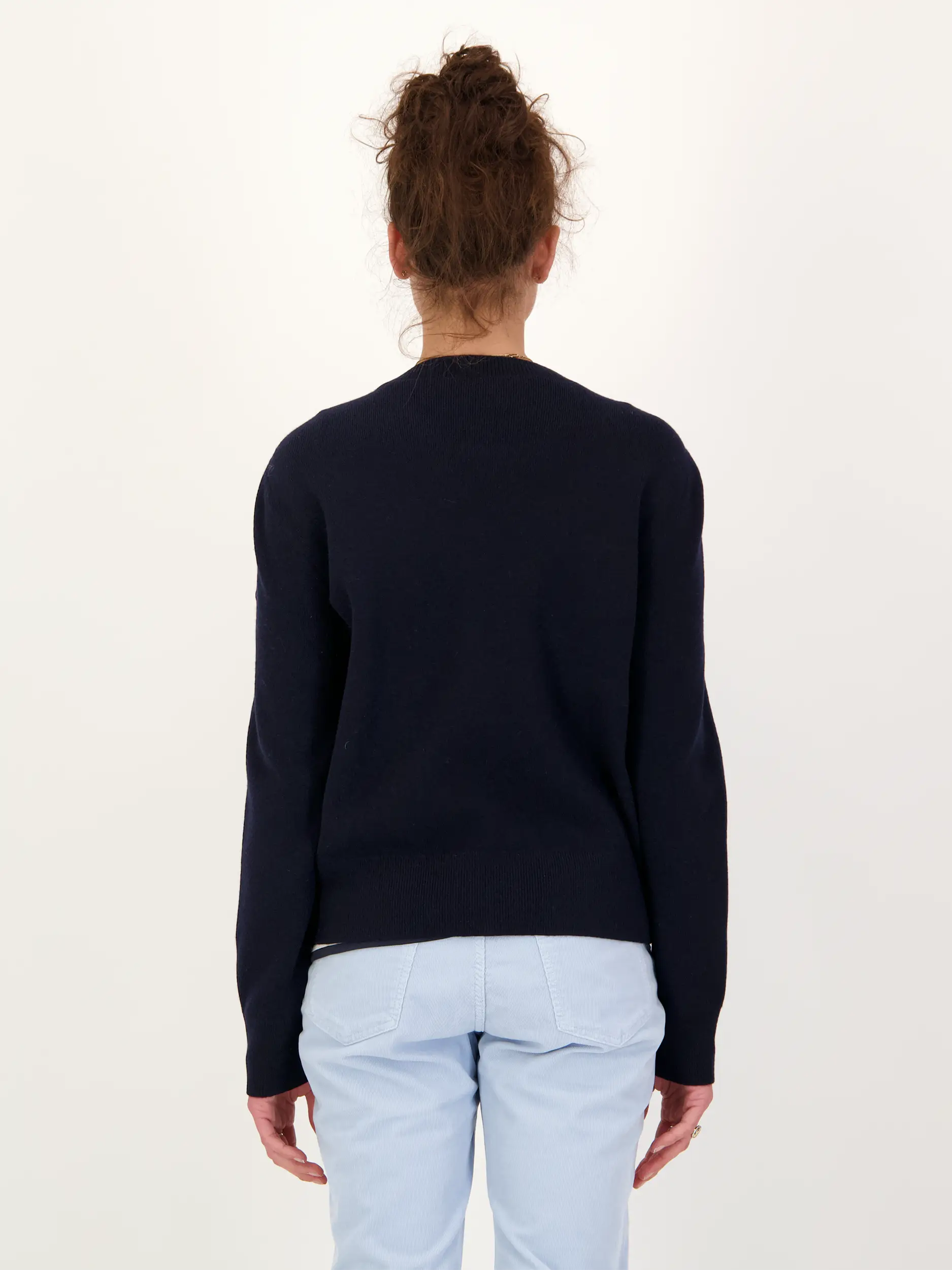 Jacke 'Zilly-D' - Artikel Rückseite getragen von einem Modell - Farbe: Blau