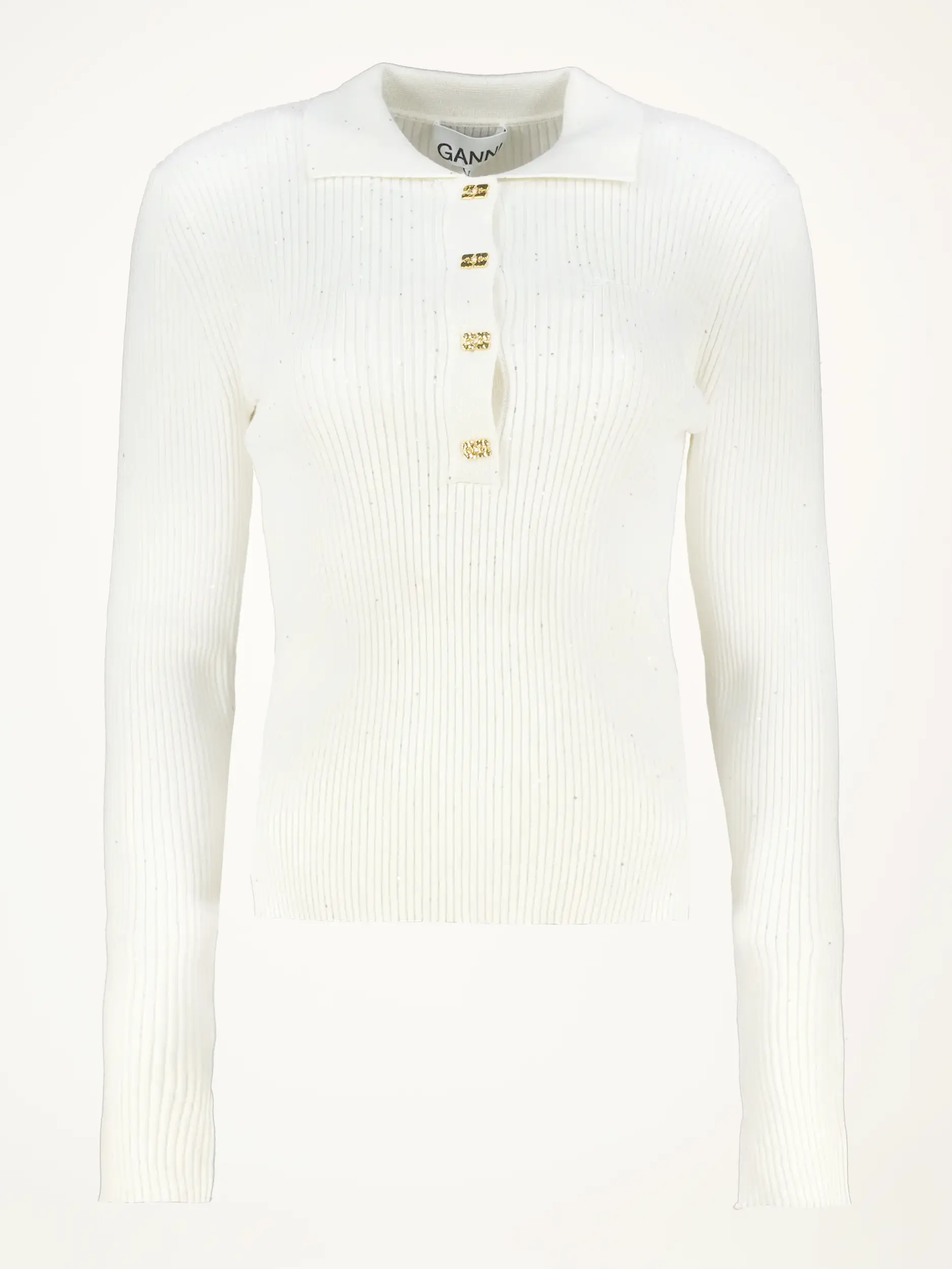 Strickpolo - Artikelansicht - Farbe: Creme